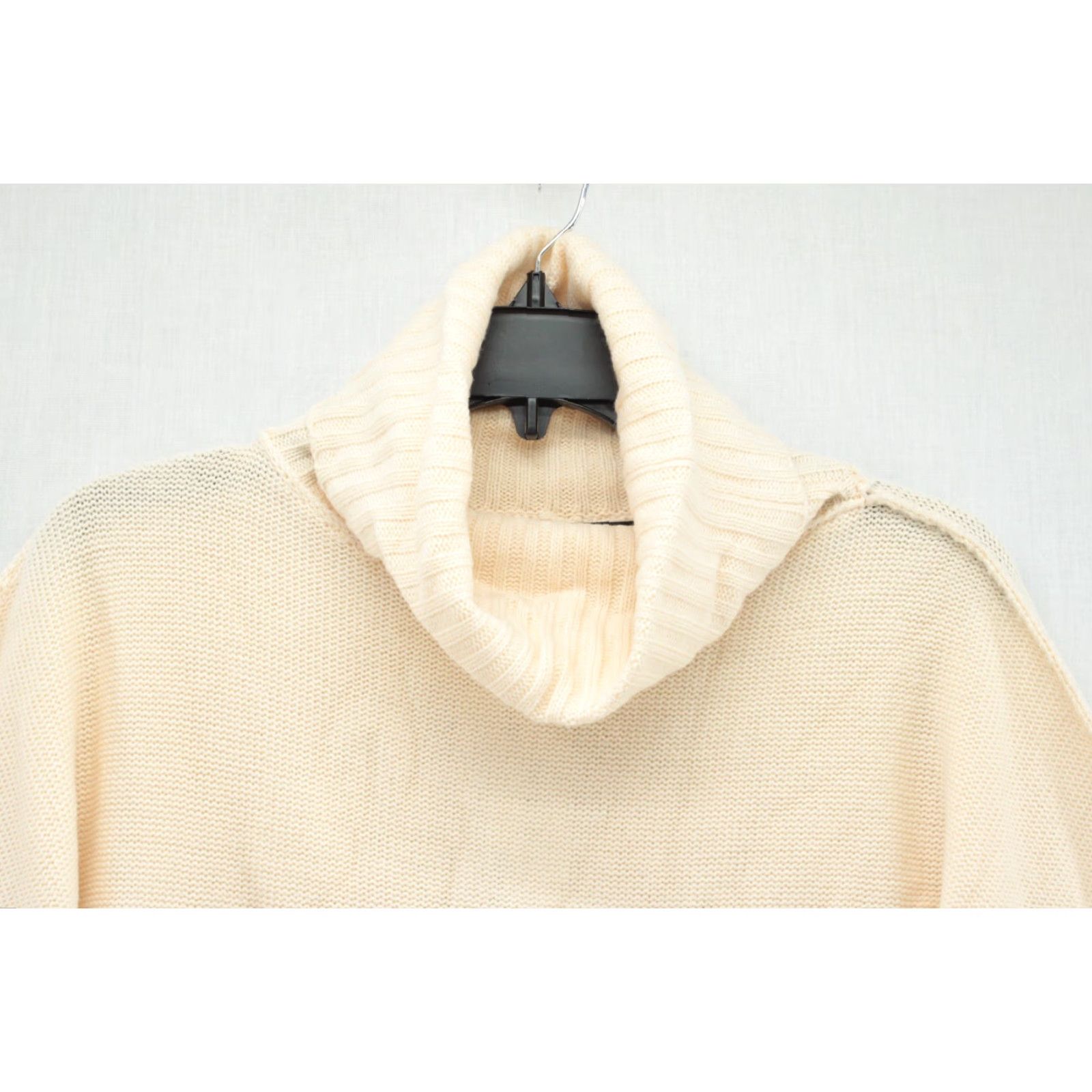 Vintage Merokeety Turtleneck Sweater Women's XL Beige Long Sleeve Pullover Cozy Knit Cable Knit NWT Vintage: No Size XL / US 12-14 / IT 48-50 - 2 Thumbnail
