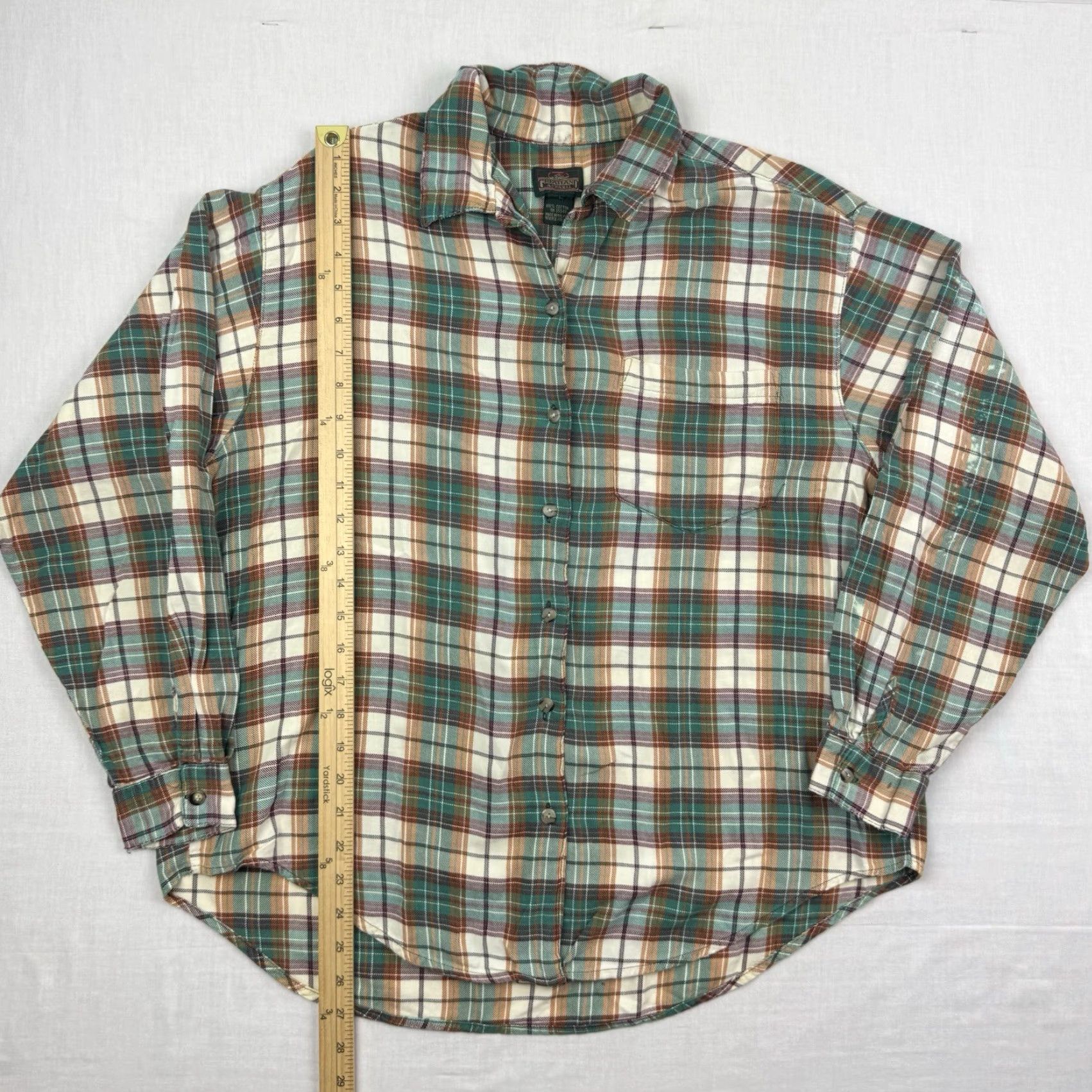 Vintage VINTAGE Greatland Shirt Adult L Green Plaid Button-Up Long Sleeve Outdoors Mens Regular 90s Classic Size US L / EU 52-54 / 3 - 7 Thumbnail