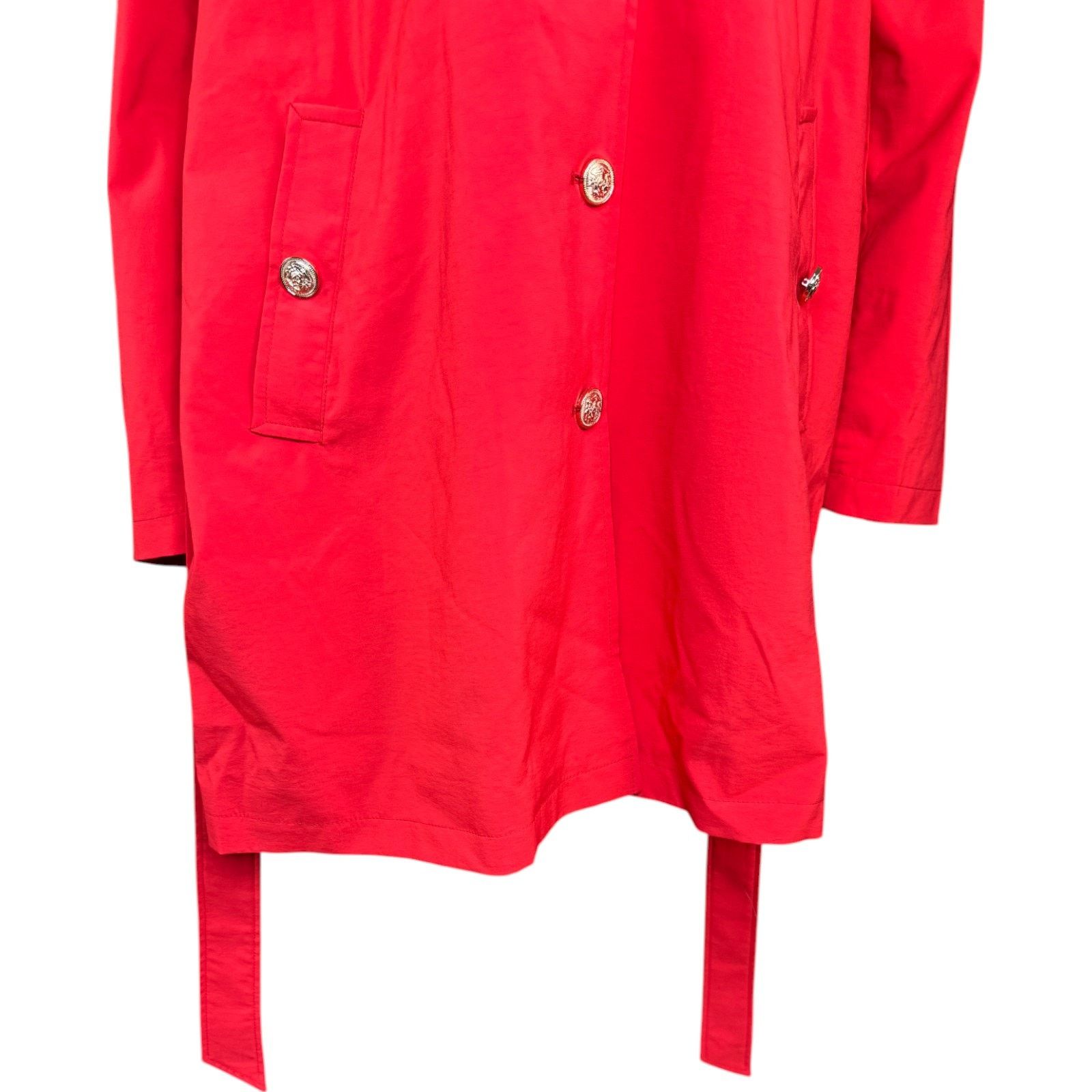 Other Dennis Basso Water Resistant Trench Coat Hood Tomato Red XLP Size XL / US 12-14 / IT 48-50 - 4 Thumbnail