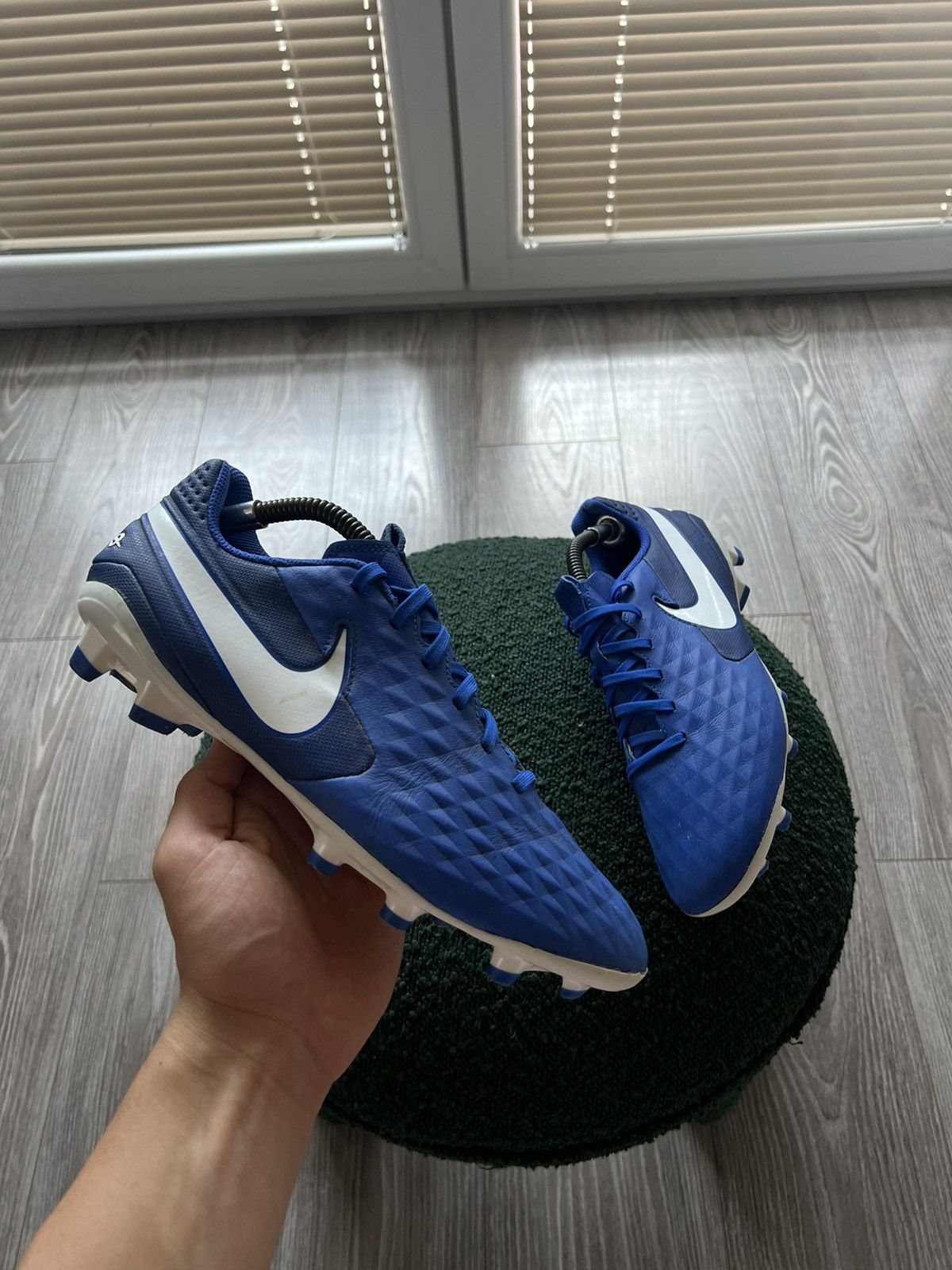 Nike ‼️Nike Tiempo Legend Swoosh 8 Pro FG Hyper Royal Elite Boots‼️ Size US 9 / EU 42 - 11 Thumbnail