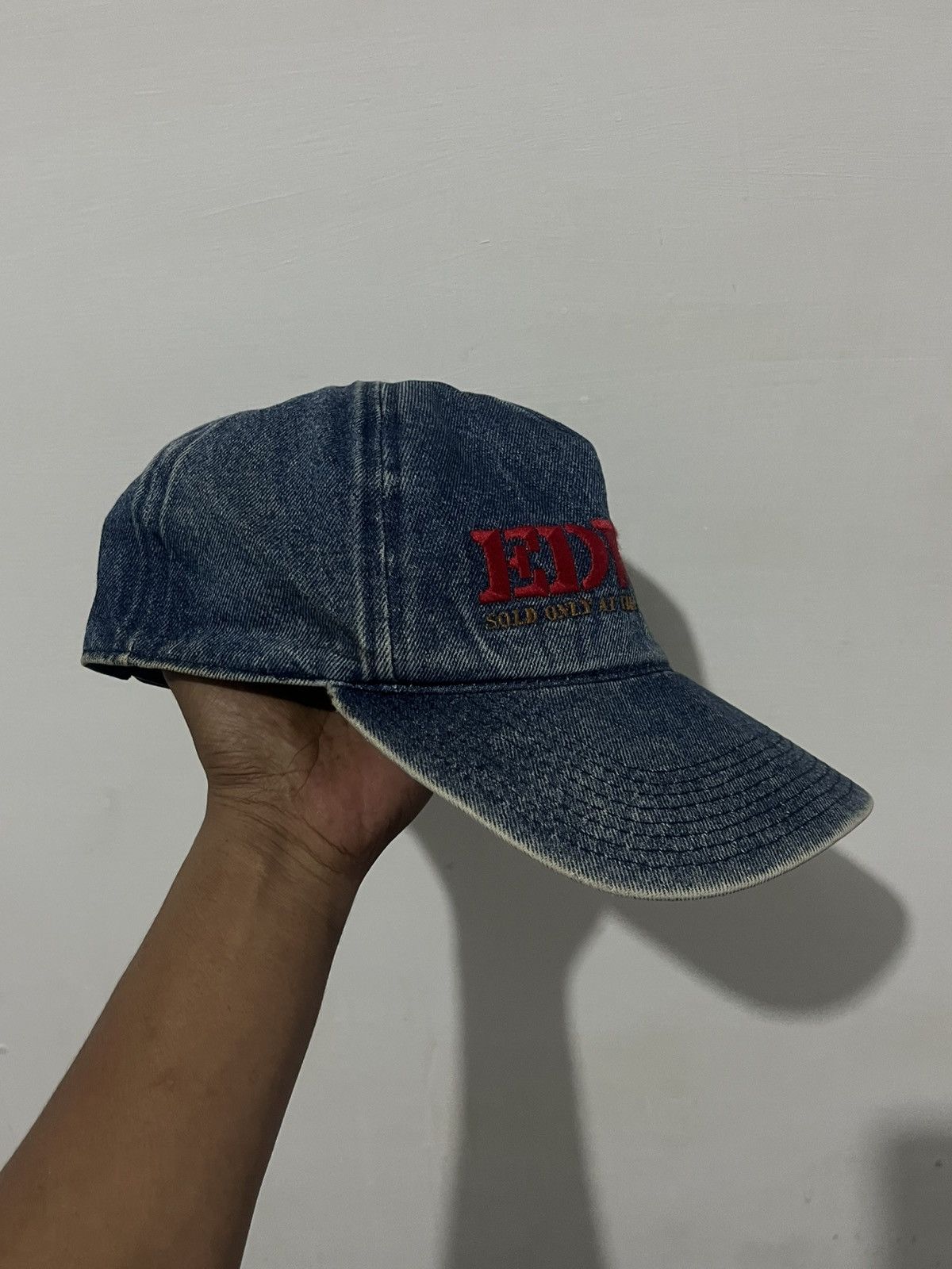 Edwin 90s Edwin Denim Cap Japan Vintage Embroidered Snapback Size ONE SIZE - 4 Thumbnail