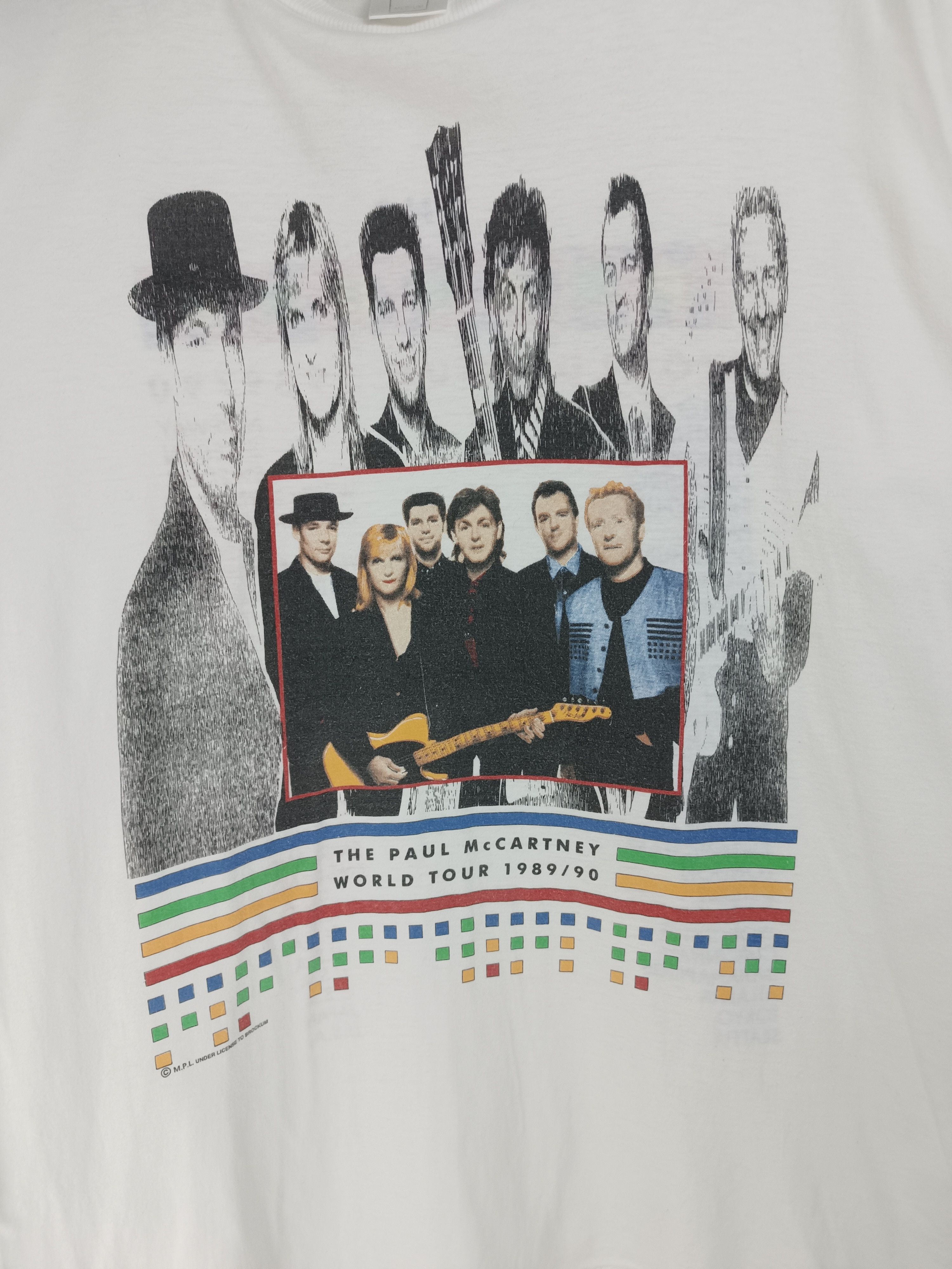 Band Tees VINTAGE 90'S THE PAUL MCCARTNEY WORLD TOUR TEE beatles who Size US M / EU 48-50 / 2 - 12 Thumbnail