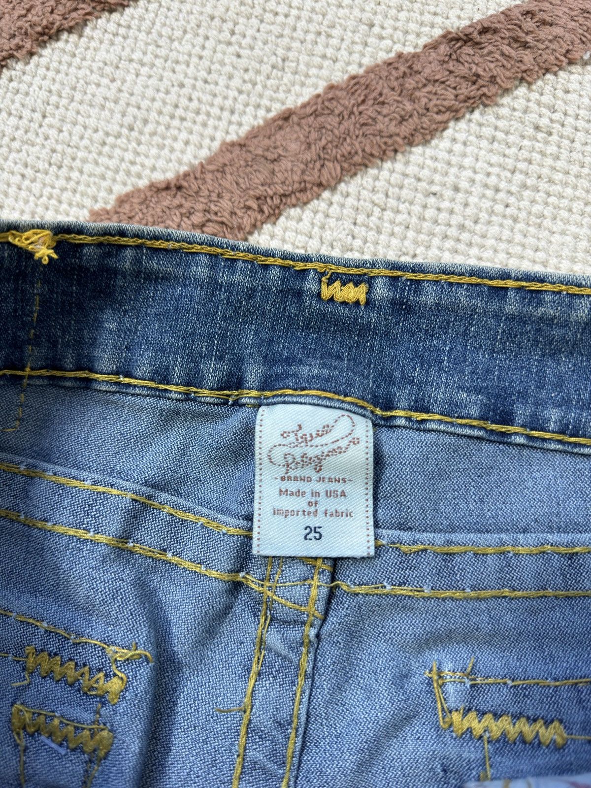 True Religion TRUE RELIGION DENIM CONTRAST STITCH JEANS SKINI PANTS Size 25" / US 0 / IT 36 - 6 Thumbnail