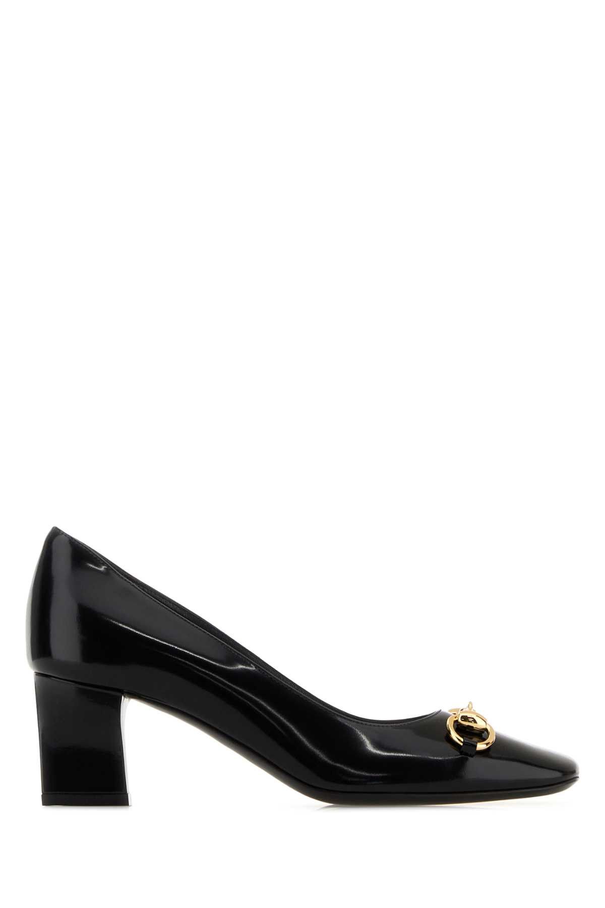 Gucci Black Leather Signora Pumps Size US 11 / IT 41 - 1 Thumbnail