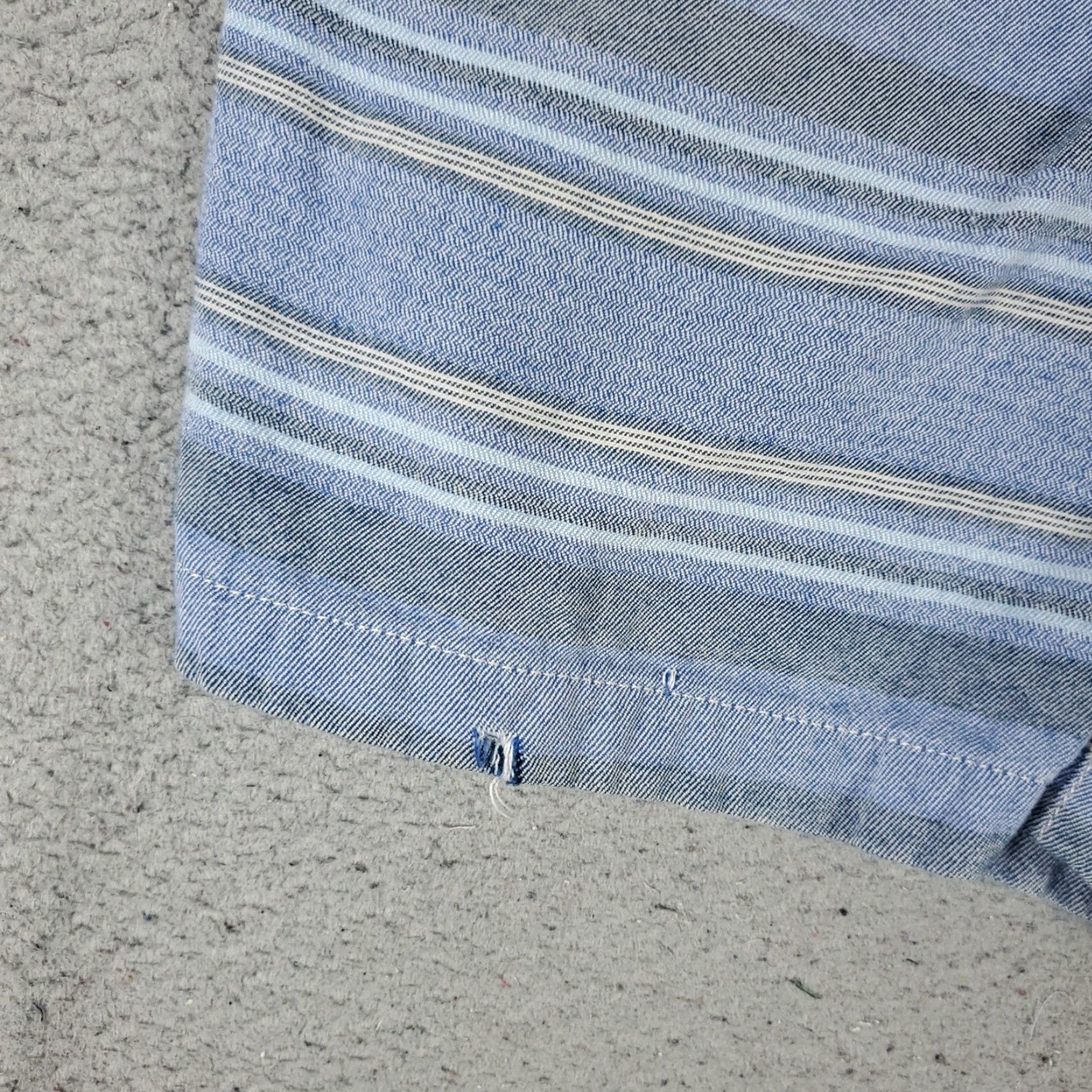 Tommy Bahama VINTAGE Tommy Bahama Shorts Men Size 34 Blue Striped Chino Flat Front Cotton Casual Size US 34 / EU 50 - 2 Thumbnail