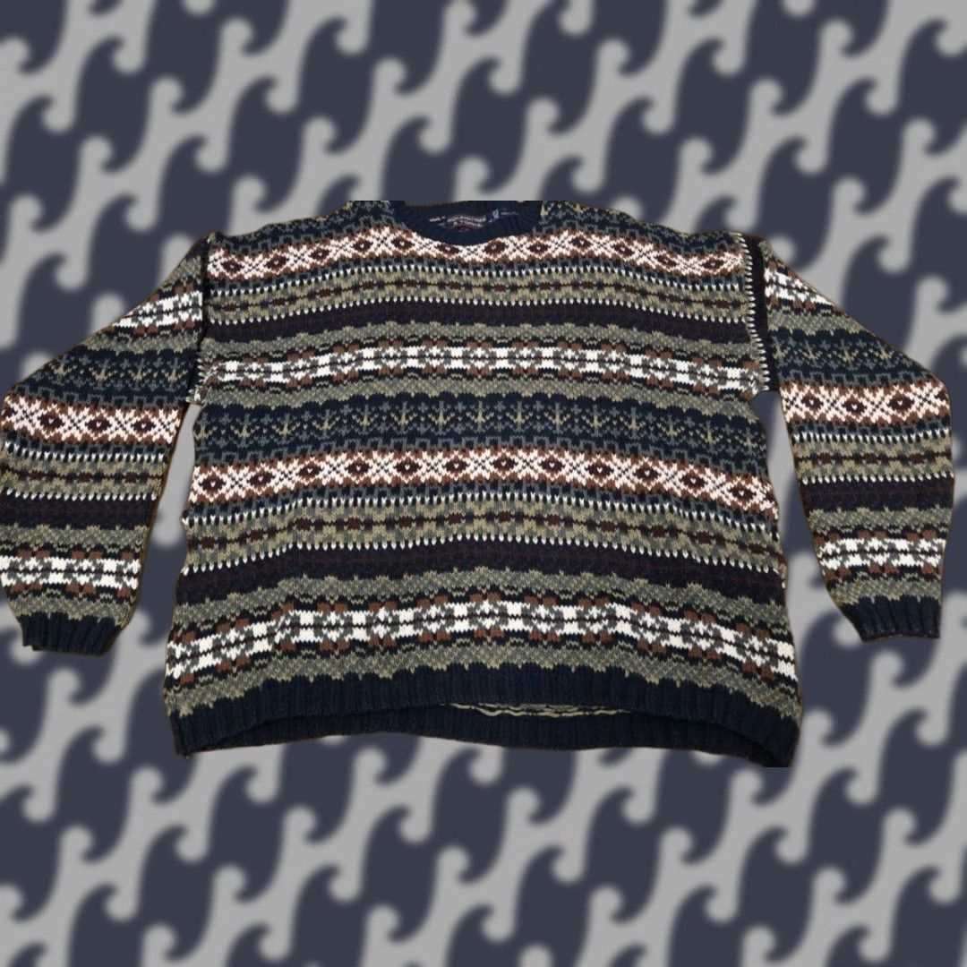 Roundtree & Yorke VINTAGE Roundtree & Yorke Striped Sweater Long Sleeve Men’s 2XL Size US XXL / EU 58 / 5 - 1 Thumbnail