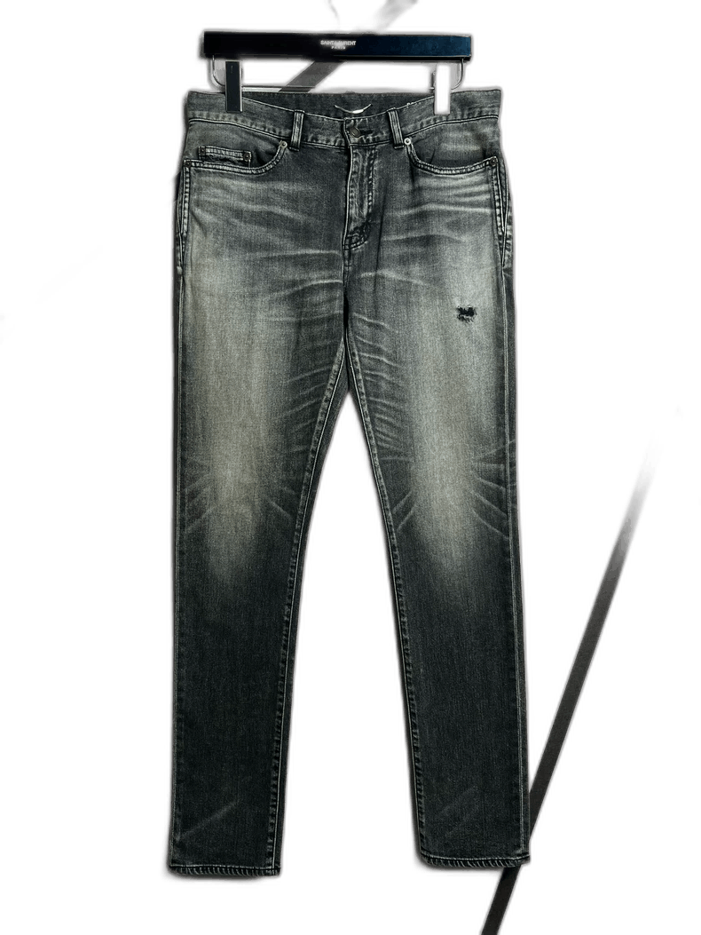 Saint Laurent Paris Saint Laurent Gray Denim Pants Size 32 Size US 32 / EU 48 - 1 Thumbnail
