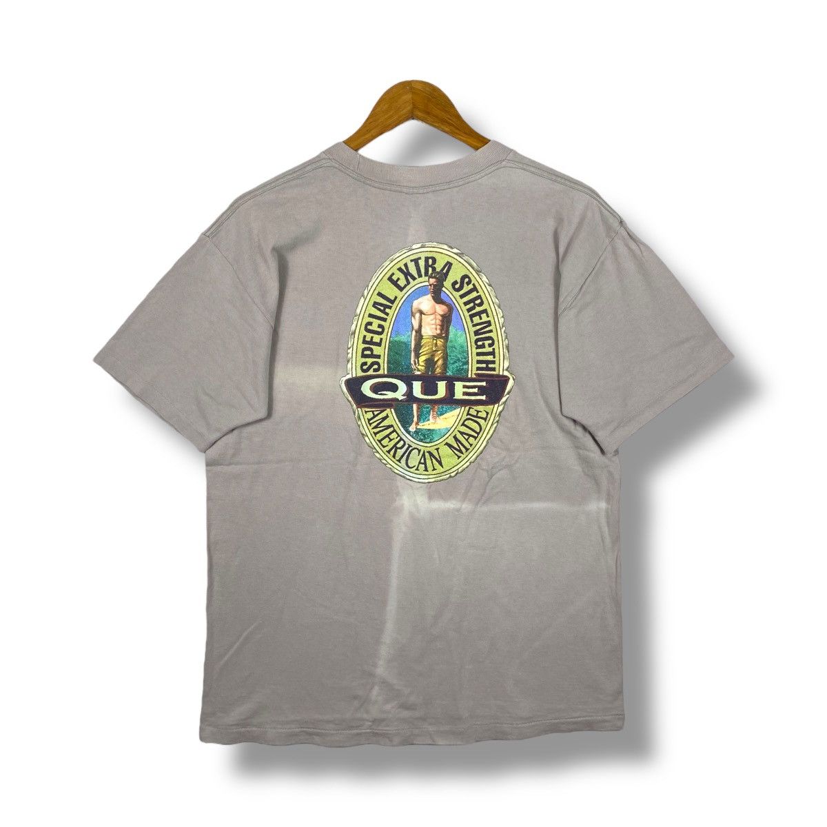 Vintage Vintage 90's QUE Special Extra Strength American Made Faded Size US M / EU 48-50 / 2 - 1 Thumbnail