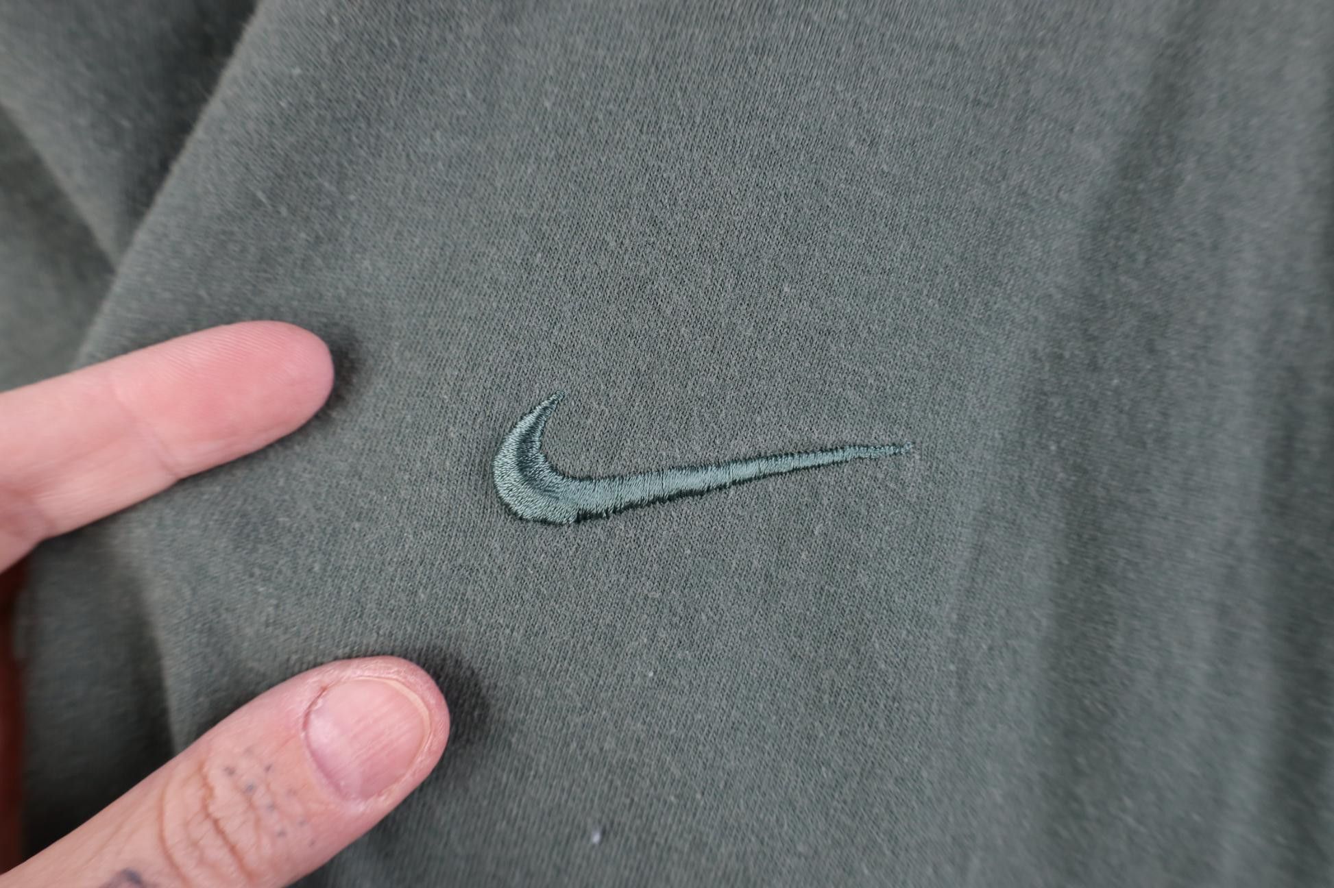 Nike Vintage 90s Nike Mini Swoosh Monochrome T-Shirt Green USA Size US XXL / EU 58 / 5 - 4 Thumbnail
