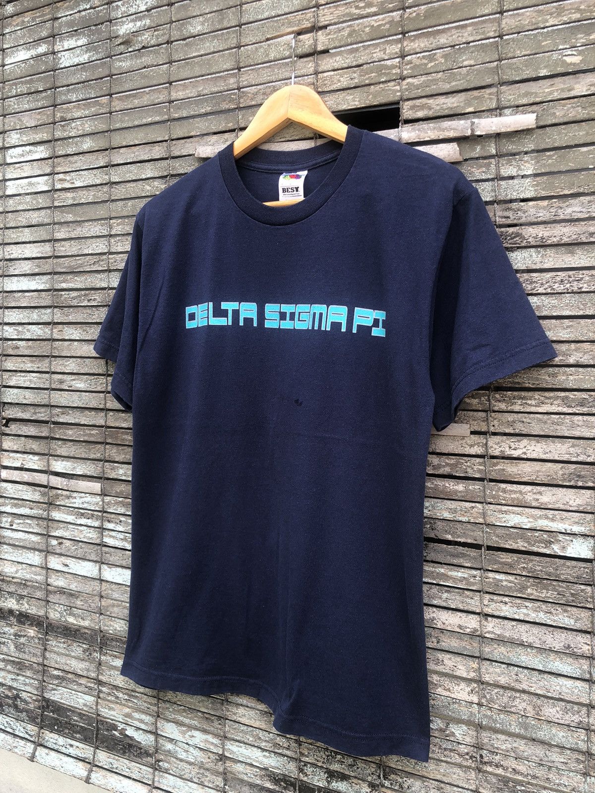 Vintage Vintage Y2K Delta Sigma P.I Backhit Tshirt Size US M / EU 48-50 / 2 - 4 Thumbnail