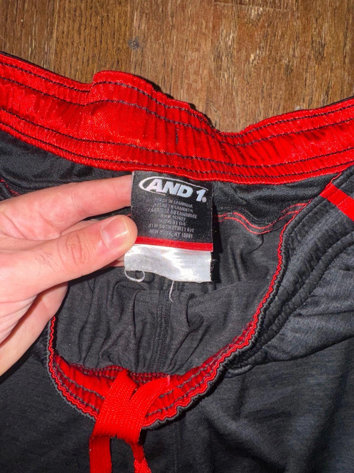 JW Anderson And1 Red/Black Hoop Basketball Mesh Shorts Mens Sz XL Size US 36 / EU 52 - 5 Thumbnail