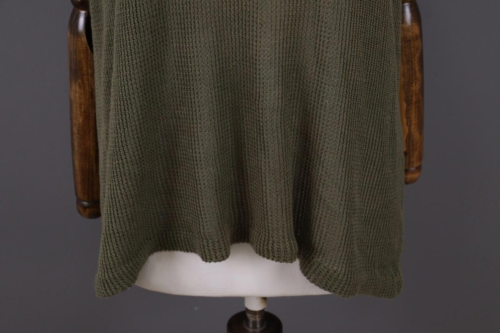 Kenzo Kenzo Paris Khaki Wafle Knit Relaxed Pullover Top Size M Size M / US 6-8 / IT 42-44 - 2 Thumbnail