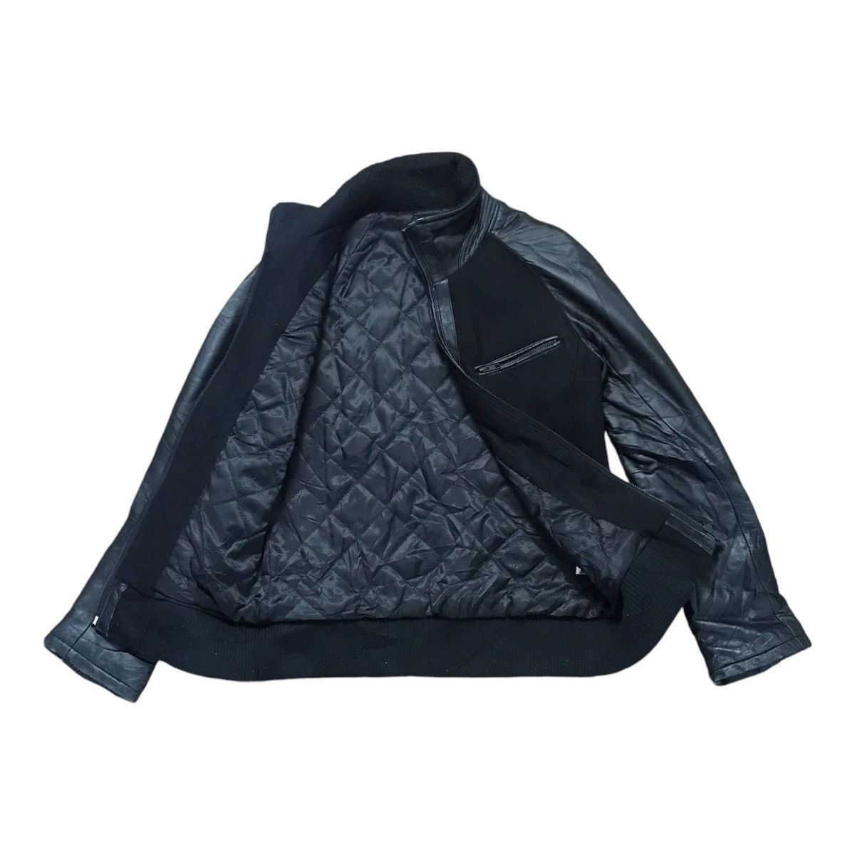 If Six Was Nine × Japanese Brand × Murder License 🌎Murder License Wool Half Leather Black Jacket Size US S / EU 44-46 / 1 - 5 Thumbnail