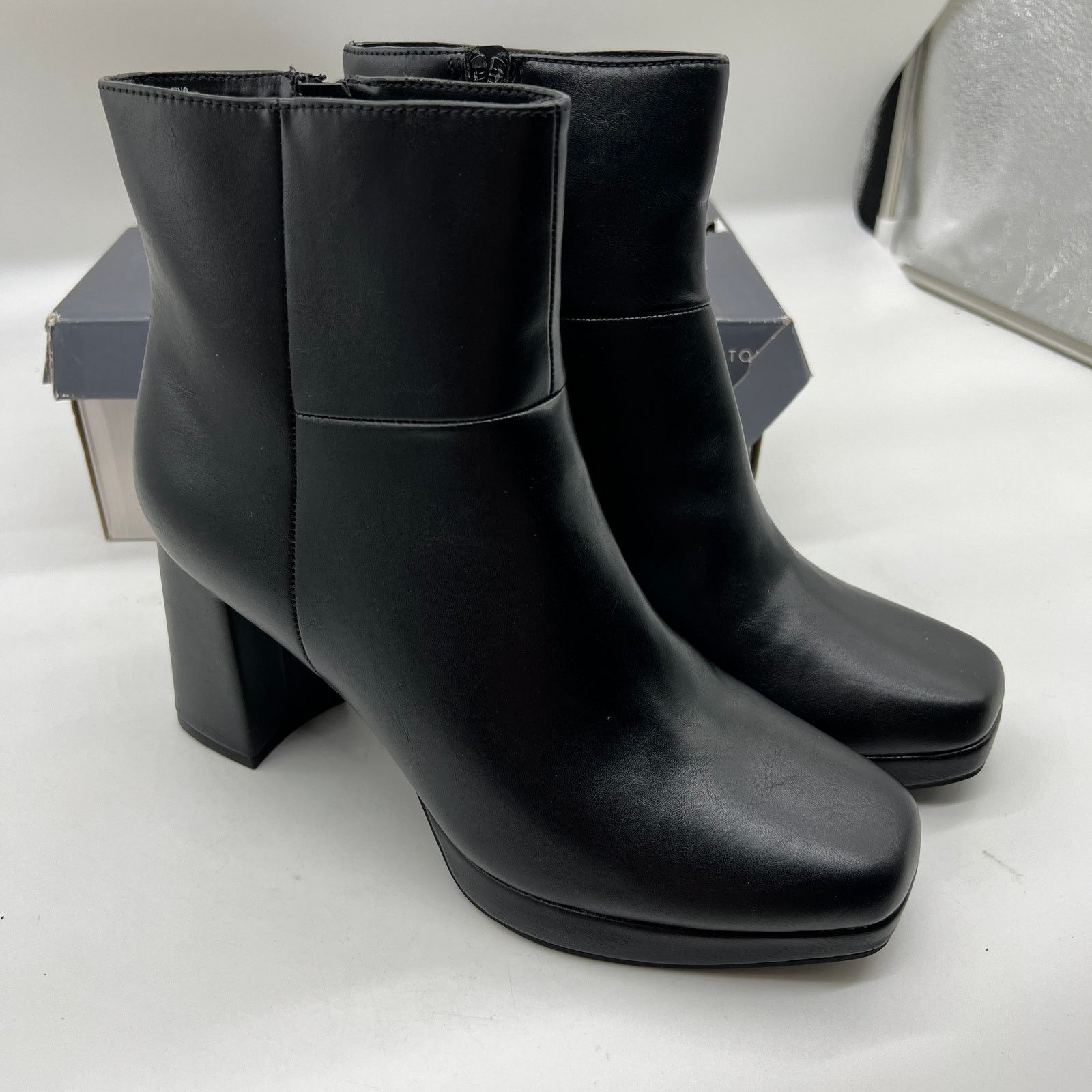 Other Worthington Women’s Gio Block Heel Booties Black Size US 10 / IT 40 - 1 Thumbnail