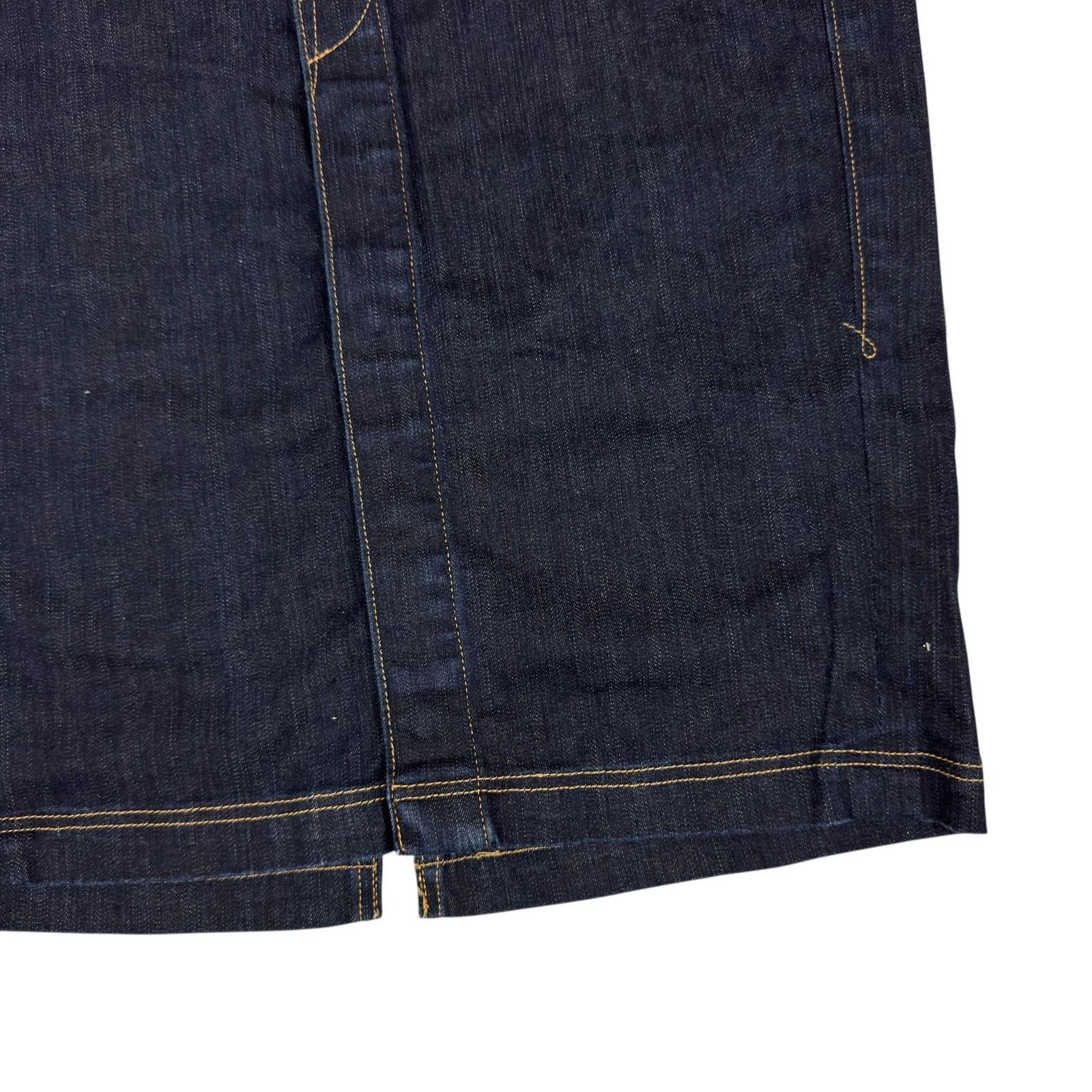 Japanese Brand True Religion Women's Blue 5-Pockets Denim Pencil Skirt 26 Size 26" / US 2 / IT 38 - 8 Thumbnail