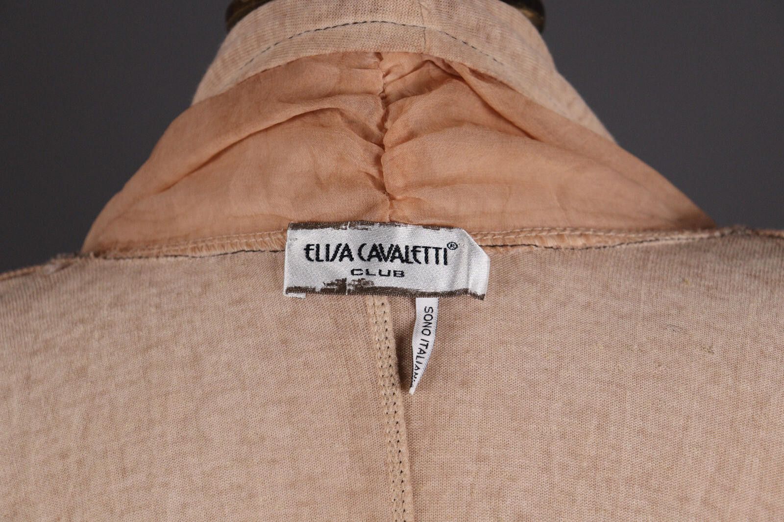 Elisa Cavaletti Club Sono Italiano Linen Cardugan Size L