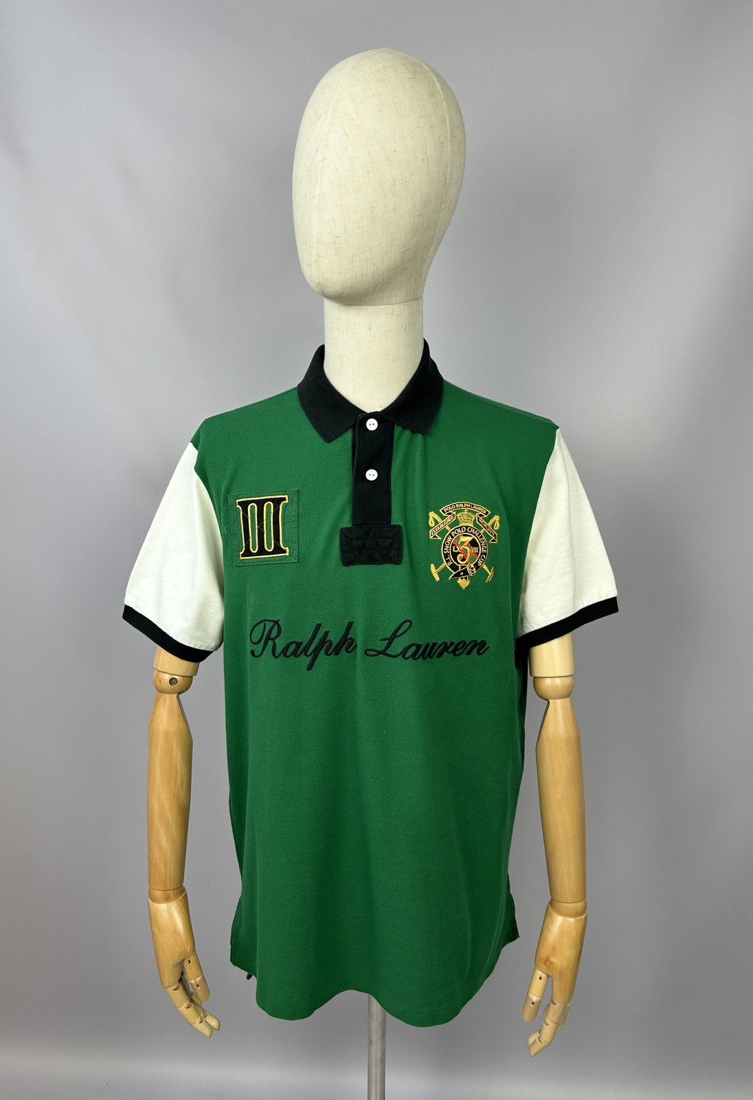 Polo Ralph Lauren × Ralph Lauren × Vintage Vintage Polo Ralph Lauren Snow Polo Challenge Polo Shirt Size US XL / EU 56 / 4 - 5 Thumbnail