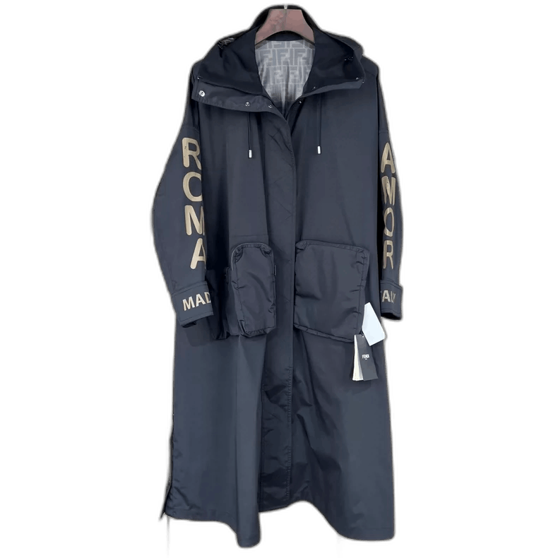 Fendi Fendi Long Printed Windbreaker Coat Size 38 Size M / US 6-8 / IT 42-44 - 1 Thumbnail