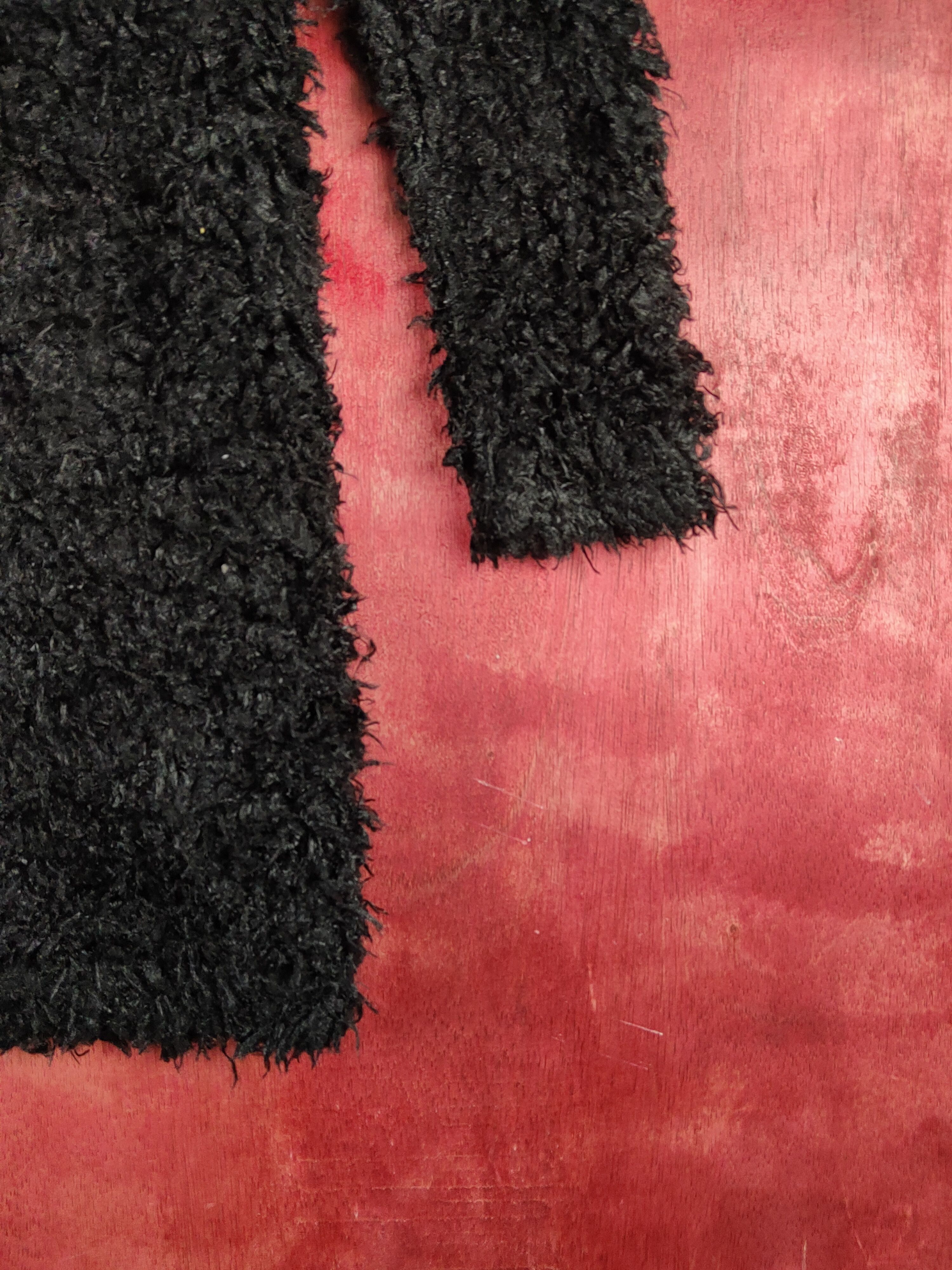 Japanese Brand × Vintage Japanese Brand Black Shag Shaggy Fur Mohair Knitwear #S1894 Size S / US 4 / IT 40 - 6 Thumbnail