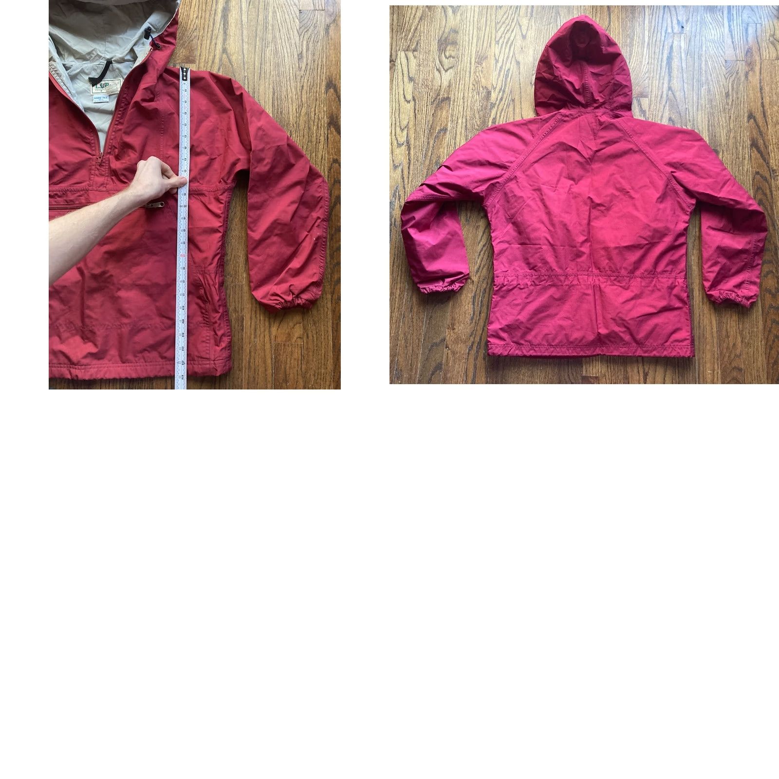 Vintage VINTAGE L.L. Bean Goretex Rain Jacket Womens M Red Rain Coat 80s 90s Windbreaker Anorak Mens Womens Boys Girls) Size M / US 6-8 / IT 42-44 - 8 Thumbnail