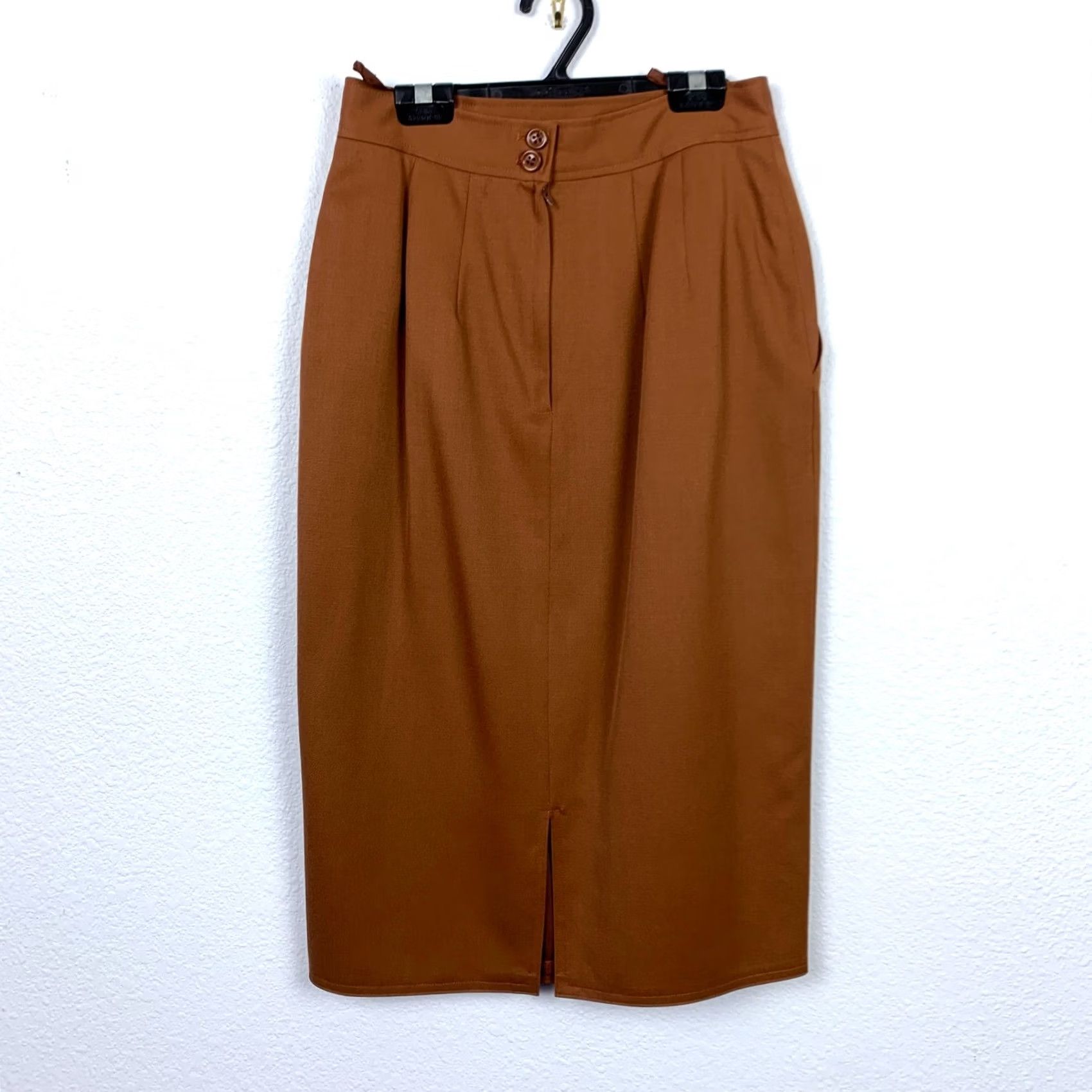 Vintage Harve Benard Vintage Blazer Skirt Suit Brown Wool 2 Piece Women's 6 Regular XS? (Correction: keep original) Size 28" / US 6 / IT 42 - 6 Thumbnail