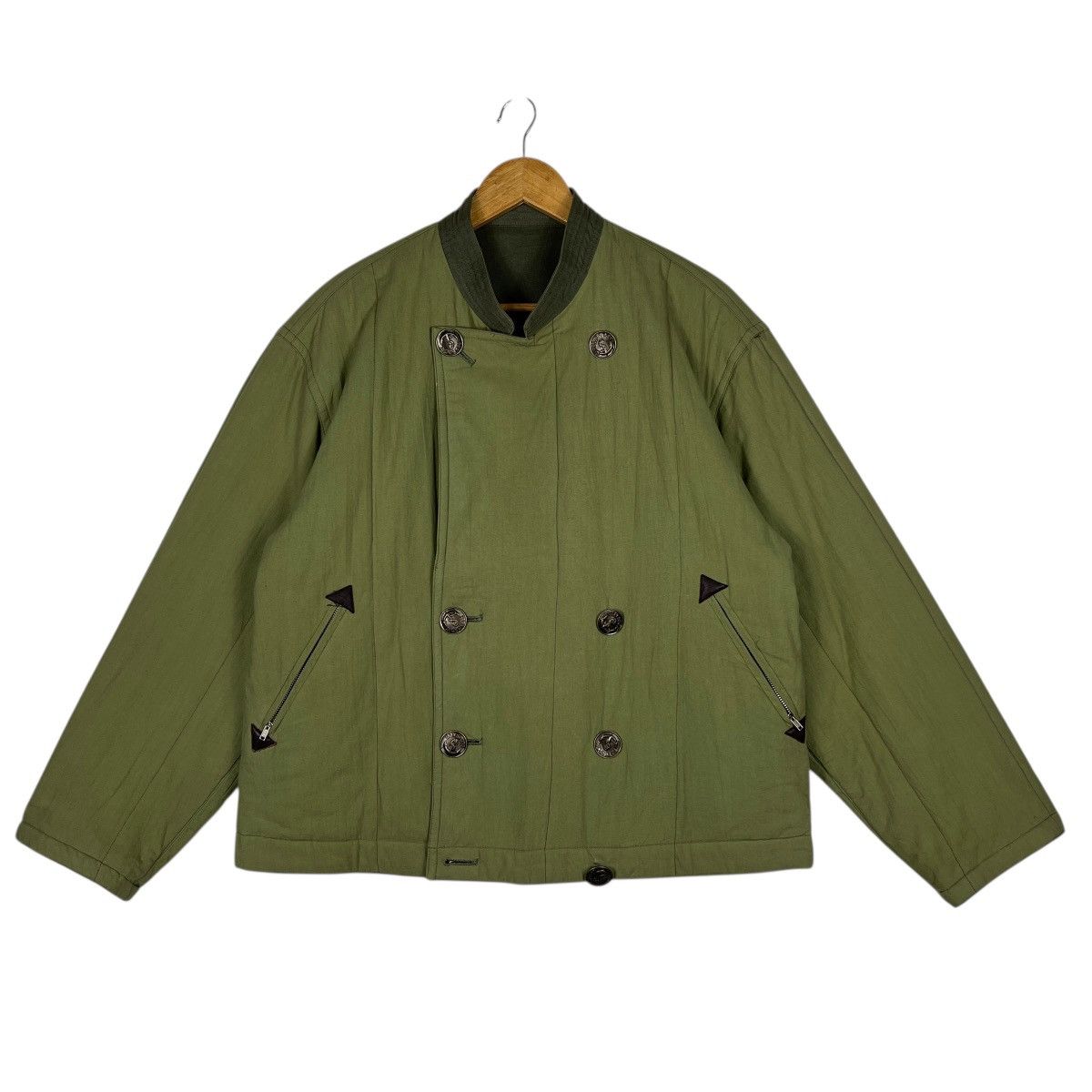 Issey Miyake 🔥 Issey Sport By Issey Miyake Double Breasted Navy Jacket Size US M / EU 48-50 / 2 - 5 Thumbnail