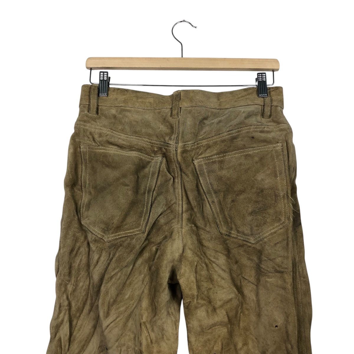 Japanese Brand 📌Vintage Biker Genuine Leather Pants Portugal Issey Miyake Size US 30 / EU 46 - 10 Thumbnail