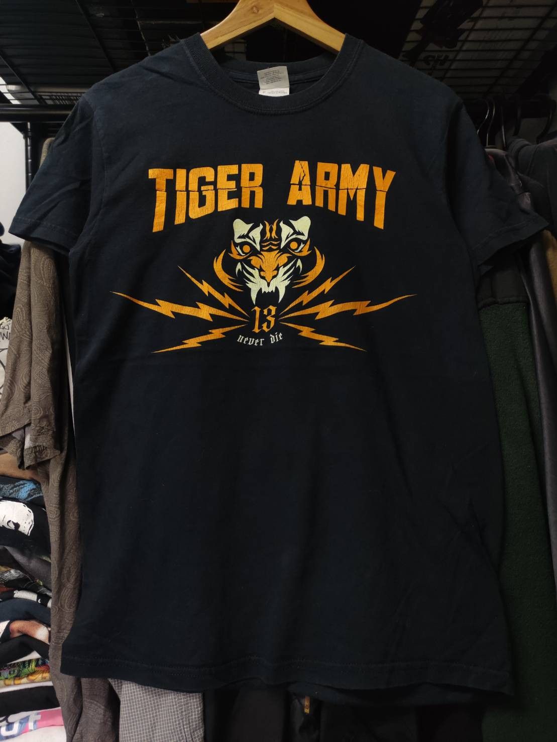 Band Tees Vtg 00's Tiger Army "13 Never Die" T-Shirt Size US S / EU 44-46 / 1 - 2 Thumbnail