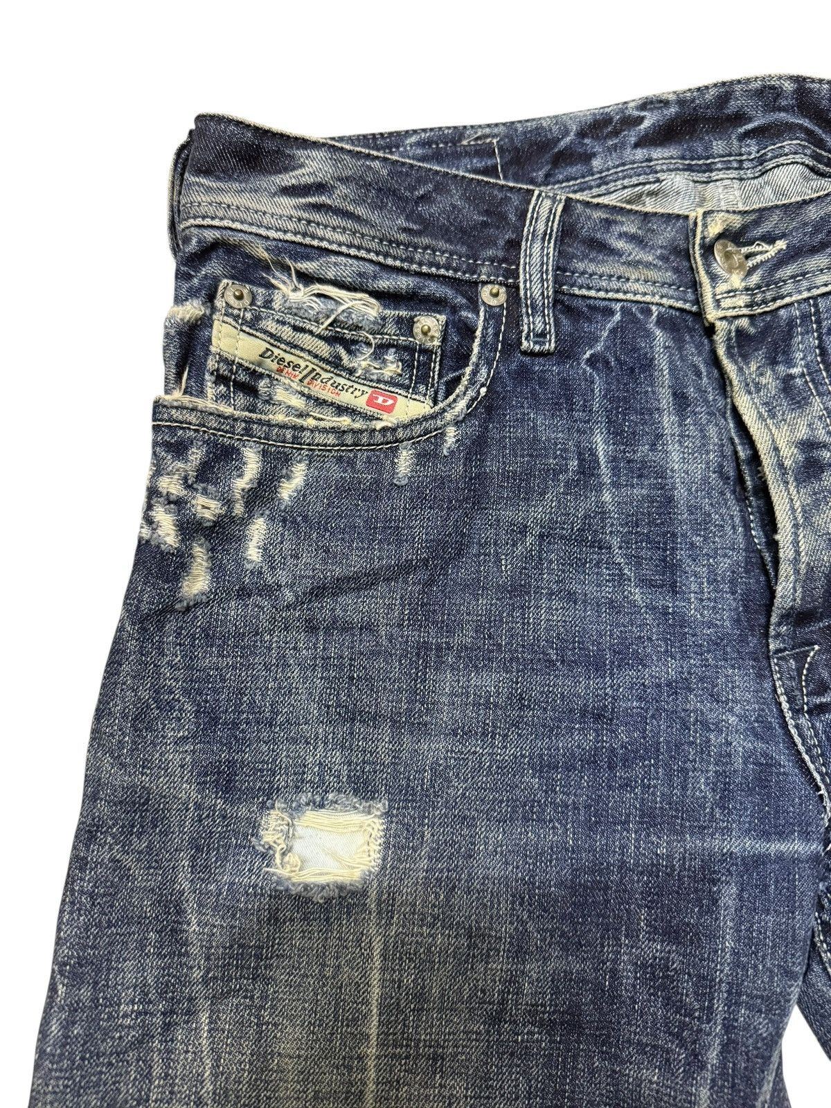 Diesel Flared Jeans Vintage Diesel Zatiny Distressed Boot Cut Denim Size US 30 / EU 46 - 10 Thumbnail