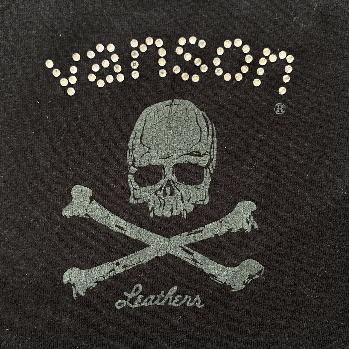 Vanson Leathers Vanson leather long sleeve skull cross bone Size US M / EU 48-50 / 2 - 6 Thumbnail
