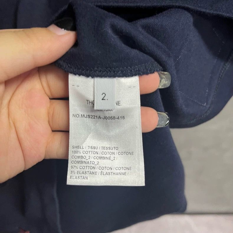 Thom Browne Thom browne Dark blue striped round-neck slim short-sleeve Size US M / EU 48-50 / 2 - 5 Thumbnail