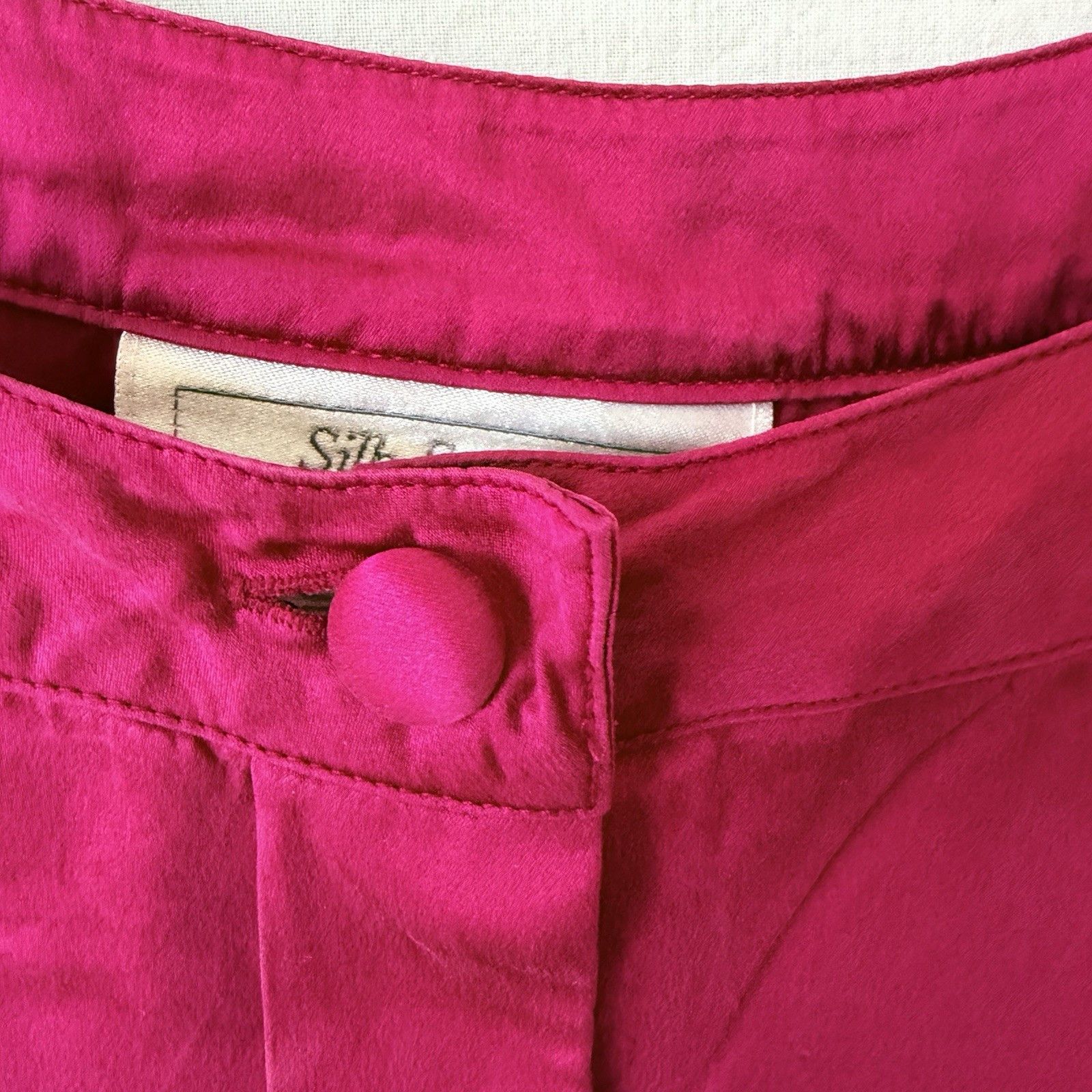 Other Vtg Silk Studio Claude Bennet Fuchsia Pink Silk Blouse Top Size XL / US 12-14 / IT 48-50 - 5 Thumbnail