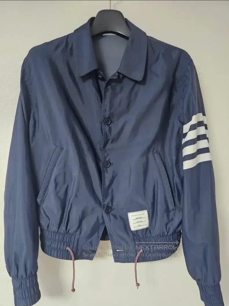 Thom Browne Thom Browne Four-stripe zip-up sweatshirt Size US L / EU 52-54 / 3 - 2 Thumbnail