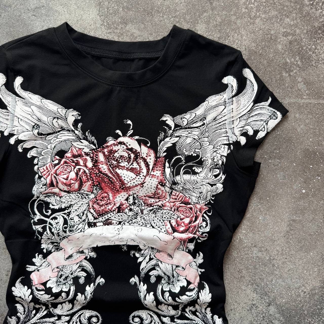 If Six Was Nine Y2K Era Vintage Gothic Glam Rock Punk T-Shirt Size S / US 4 / IT 40 - 4 Thumbnail