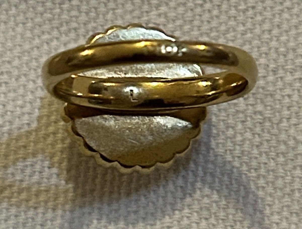 Dior Dior PETIT CD BAROQUE RING Gold-Finish Metal Size ONE SIZE - 7 Thumbnail