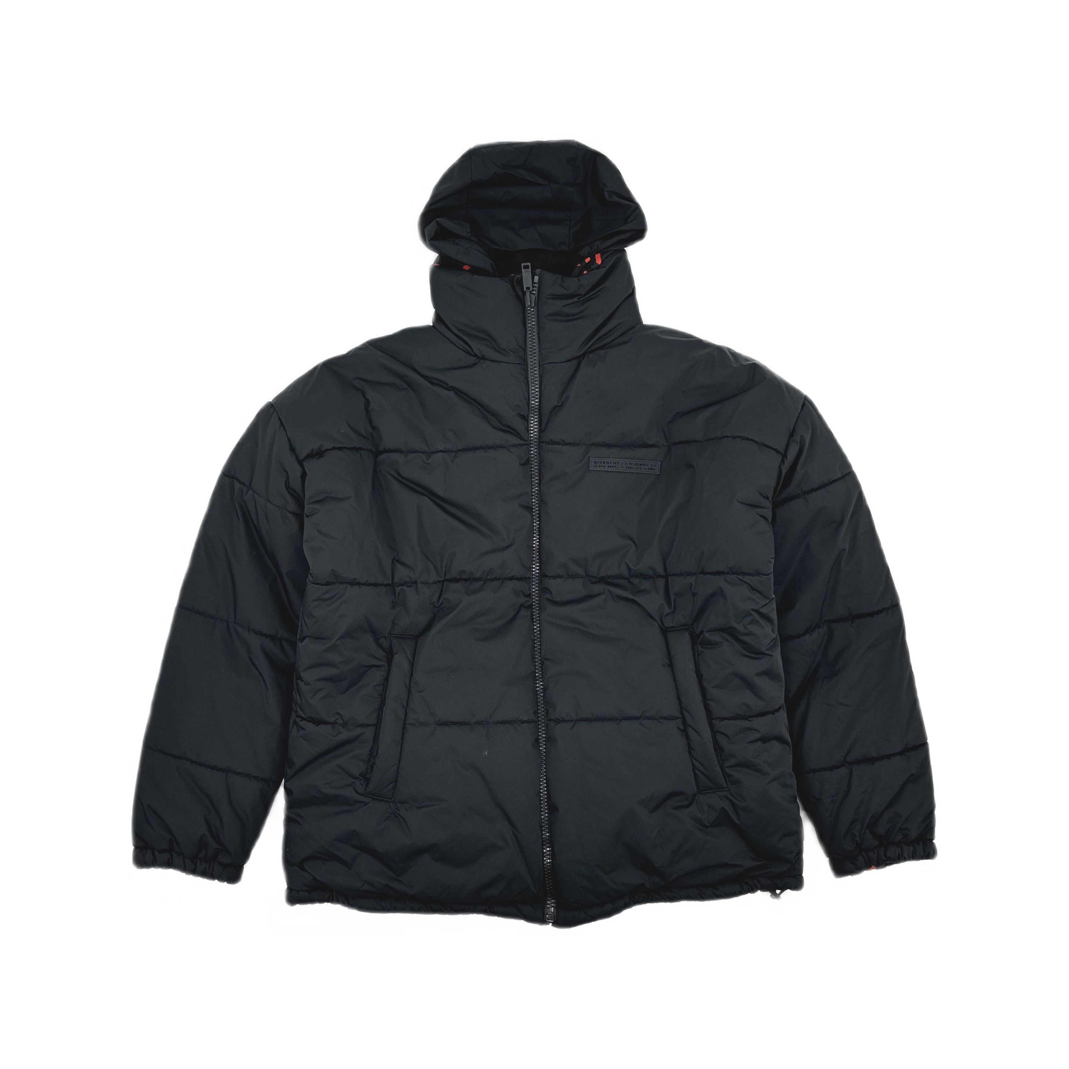 Givenchy Givenchy Red Logo Print Puffer Jacket Size M Size US M / EU 48-50 / 2 - 1 Thumbnail