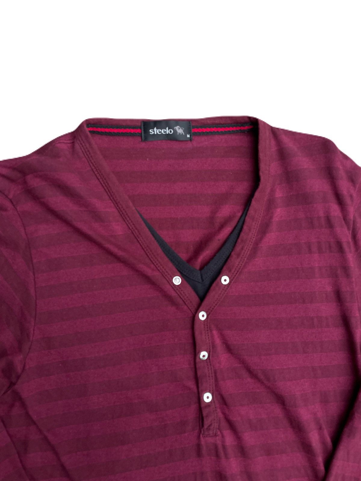 If Six Was Nine 2000s Japanese archive Vkei Layered Button Long Sleeve Tee Size US S / EU 44-46 / 1 - 5 Thumbnail