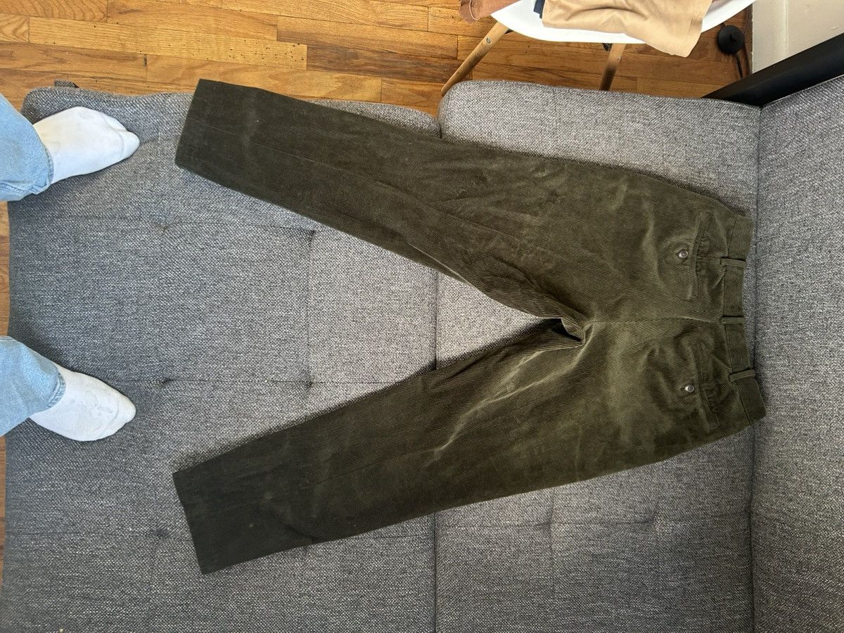 Uniqlo Uniqlo Olive Corduroy Pants 30x30 | Chino Fit Y2K Minimal Size US 30 / EU 46 - 2 Thumbnail
