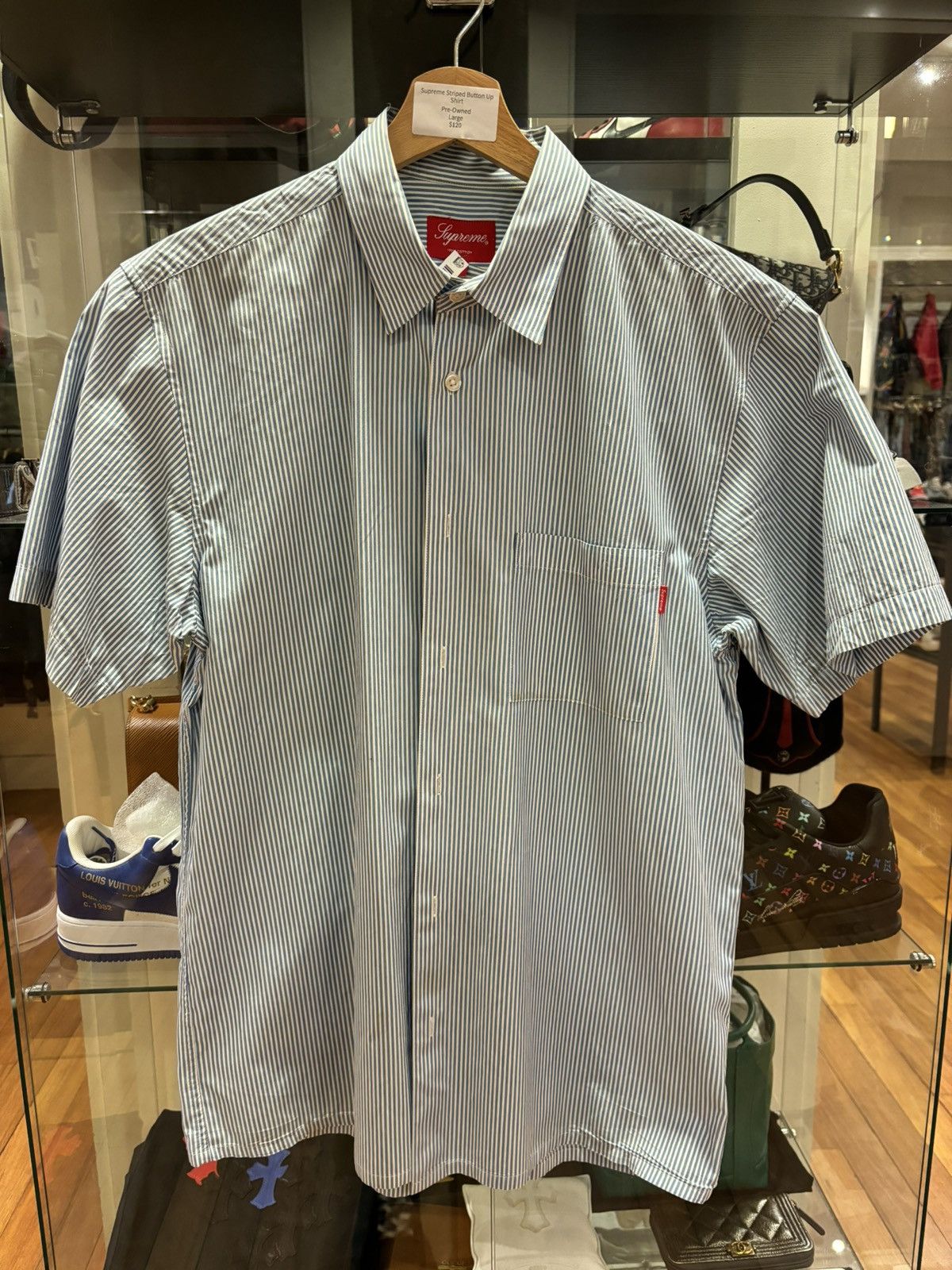 Supreme Supreme Striped Button Down SS Shirt Size US L / EU 52-54 / 3 - 1 Thumbnail