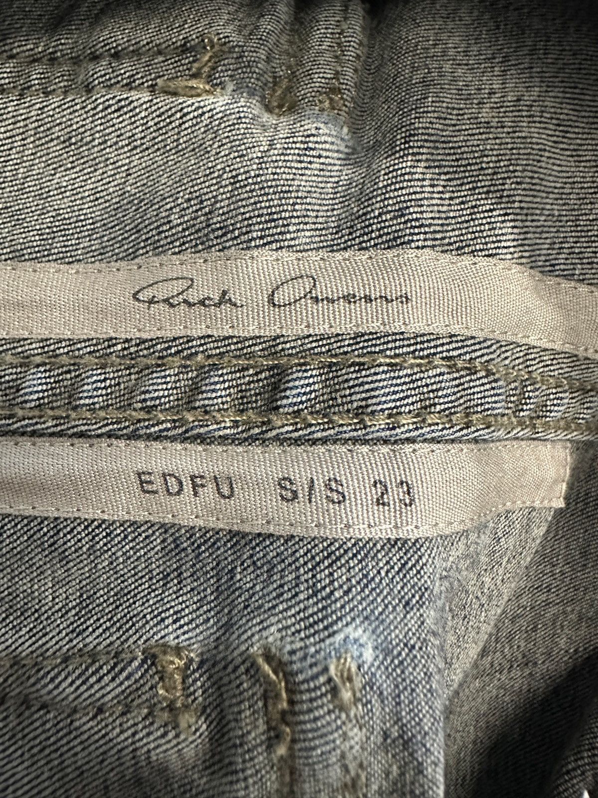 Rick Owens Drkshdw Rick Owens Drkshdw Mineral Pearl Degrade Denim Jacket Size US S / EU 44-46 / 1 - 5 Thumbnail