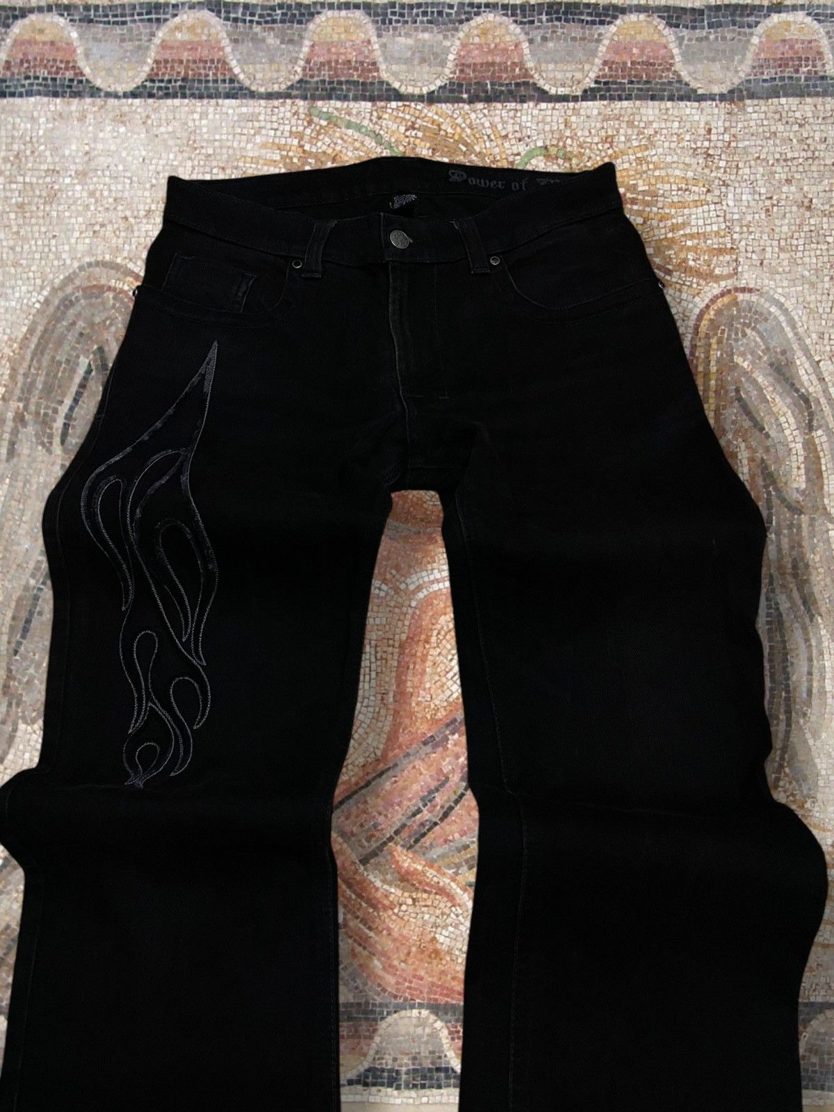 Japanese Brand Vintage 1990s Designer Eleven Eleven Usa Tribal Witch Denim Size US 30 / EU 46 - 4 Thumbnail