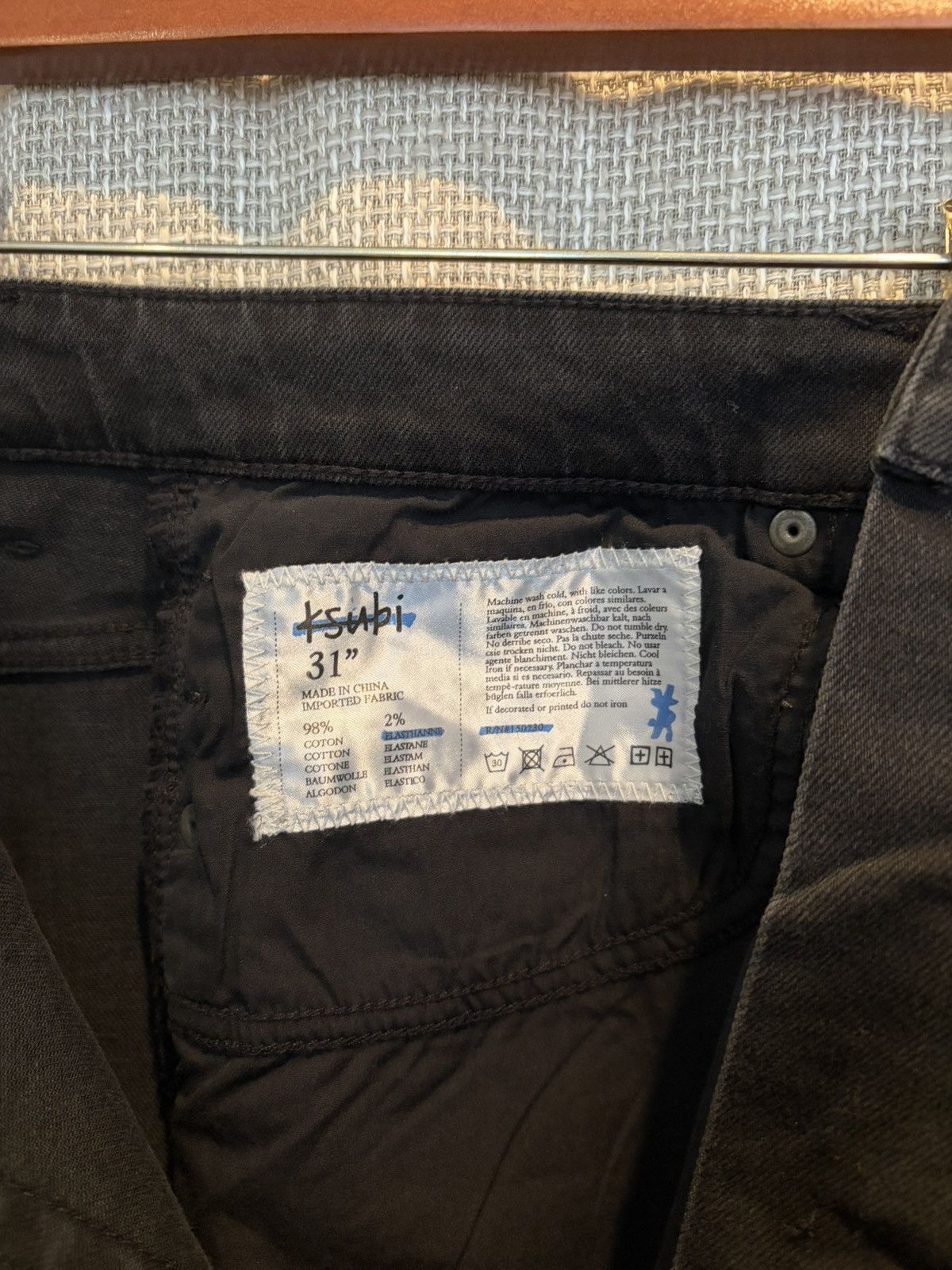 Ksubi Ksubi Wolfgang Hustler Black Slim Fit Denim Jeans New Size US 31 - 5 Thumbnail