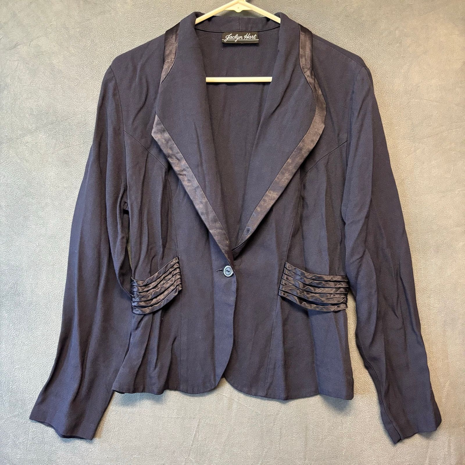 Other Jaclyn Hart Soft Blazer Artistic Office Vixen Detailed Work Size S / US 4 / IT 40 - 1 Thumbnail