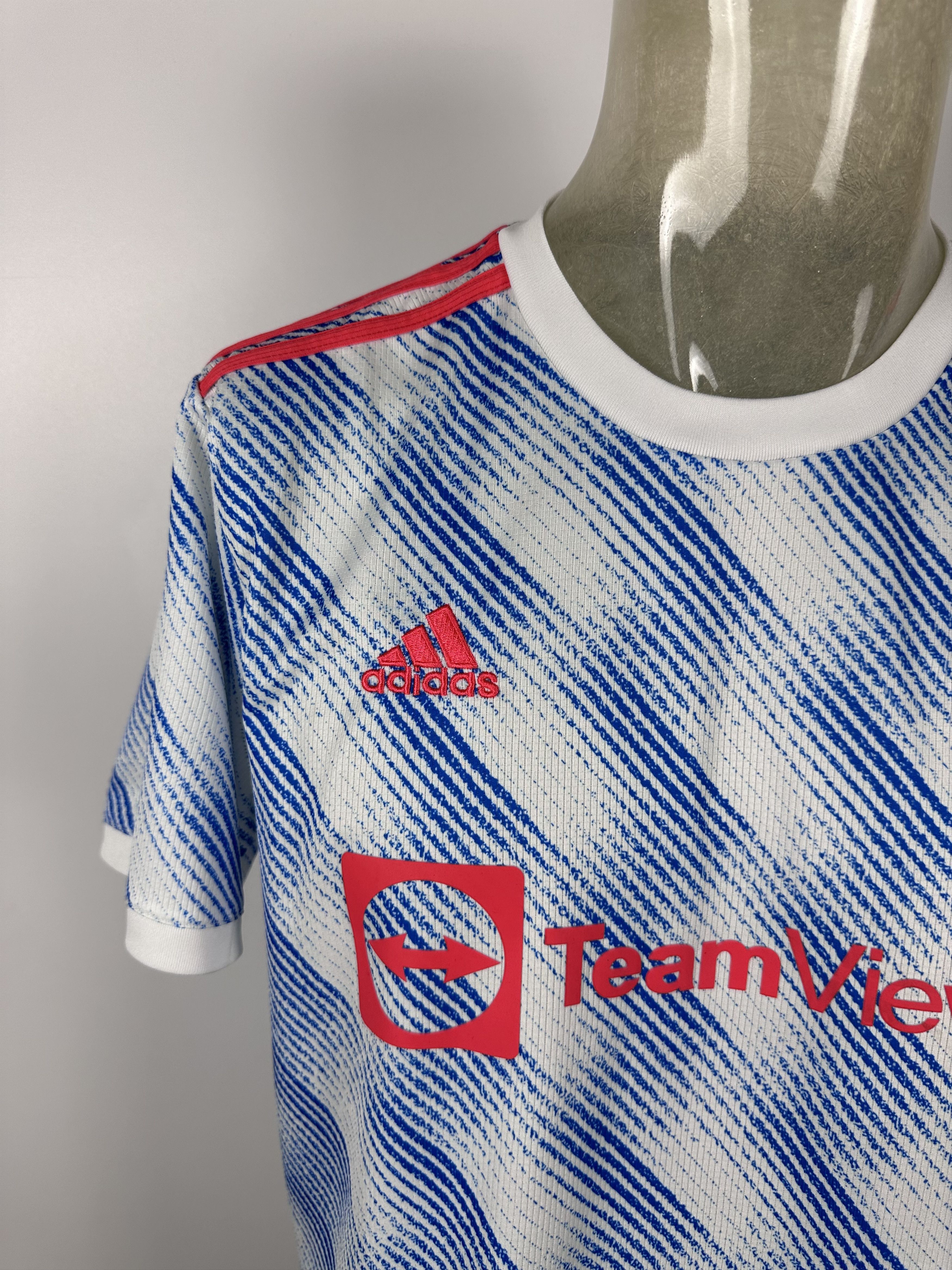 Adidas Manchester United 2021 2022 Football Shirt Soccer Jersey Size US XL / EU 56 / 4 - 3 Thumbnail