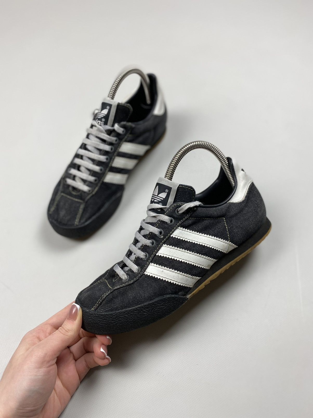 Adidas × Vintage Adidas Vintage Y2K Denim Low Top Sneakers Shoes Size US 5.5 Size US 5.5 / IT 35.5 - 12 Thumbnail