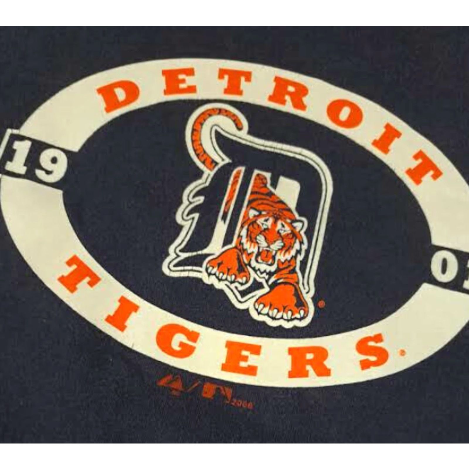 Nike VINTAGE Nike Detroit Tigers Baseball XL T-Shirt Blue Unisex Adults Short Sleeve 2006 Sports Shirt Size US XL / EU 56 / 4 - 4 Thumbnail