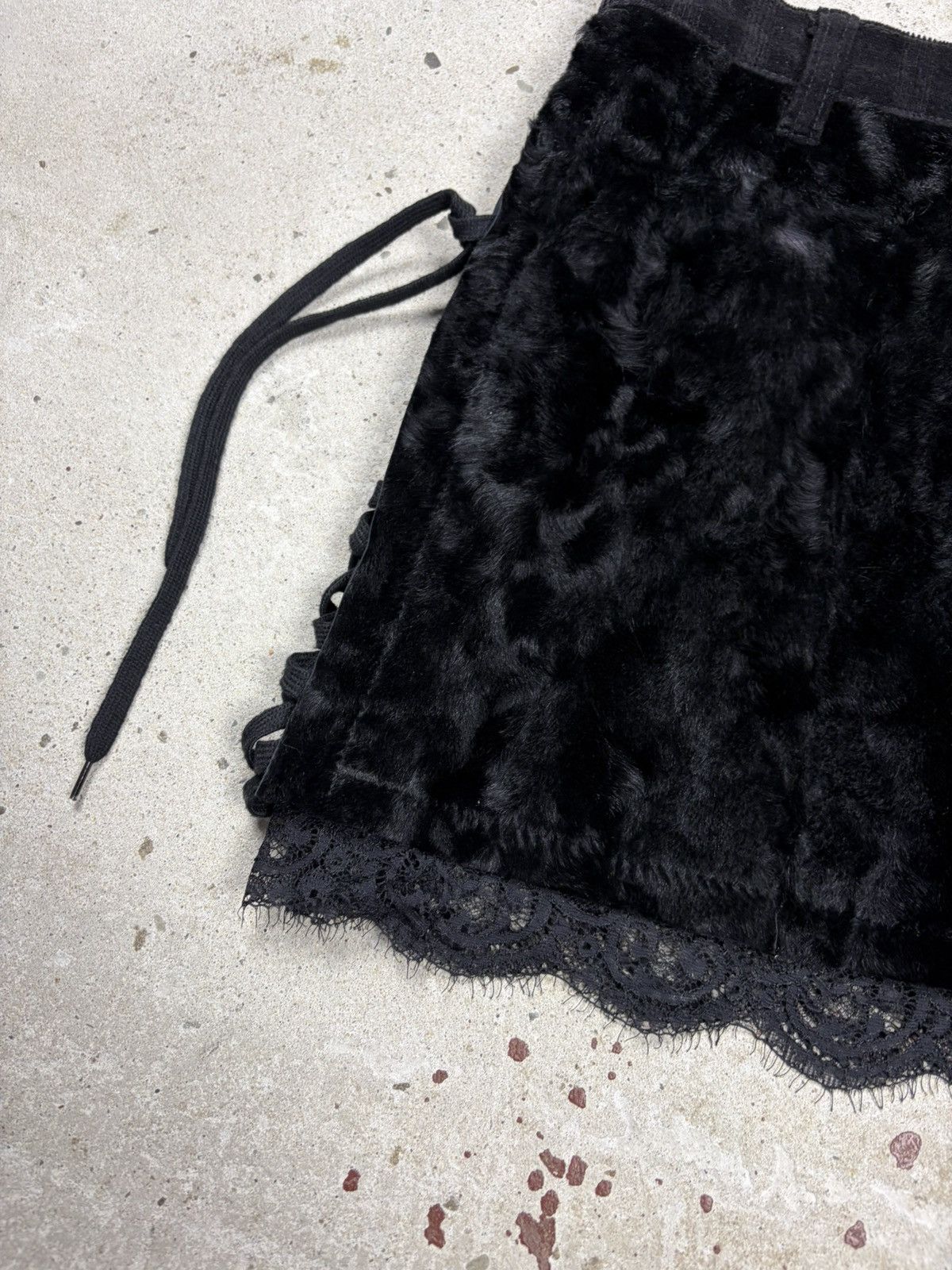Dolce & Gabbana Vintage Dolce & Gabbana Fur Lace Up Mini Skirt Corset Size 27" / US 4 / IT 40 - 3 Thumbnail