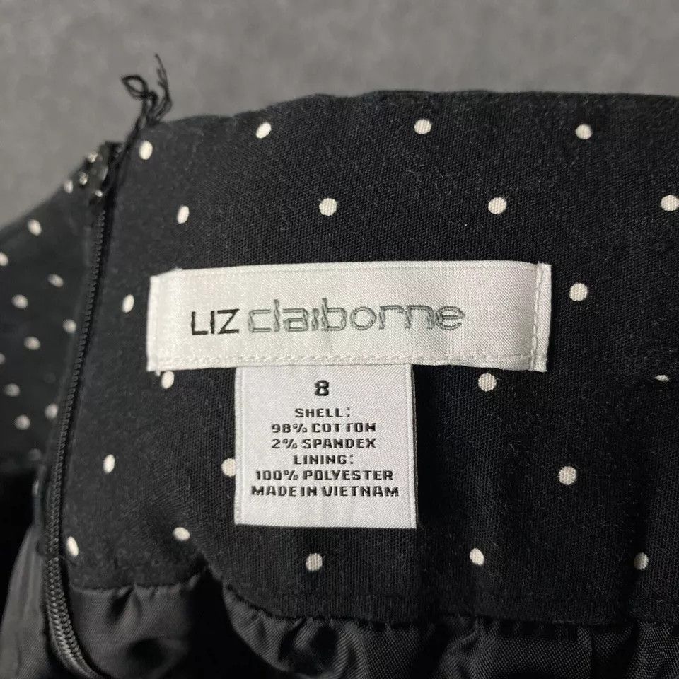 Other Liz Claiborne Skirt Women's Size 8 Polka Dots Cotton Blend Size 30" / US 8 / IT 44 - 7 Thumbnail