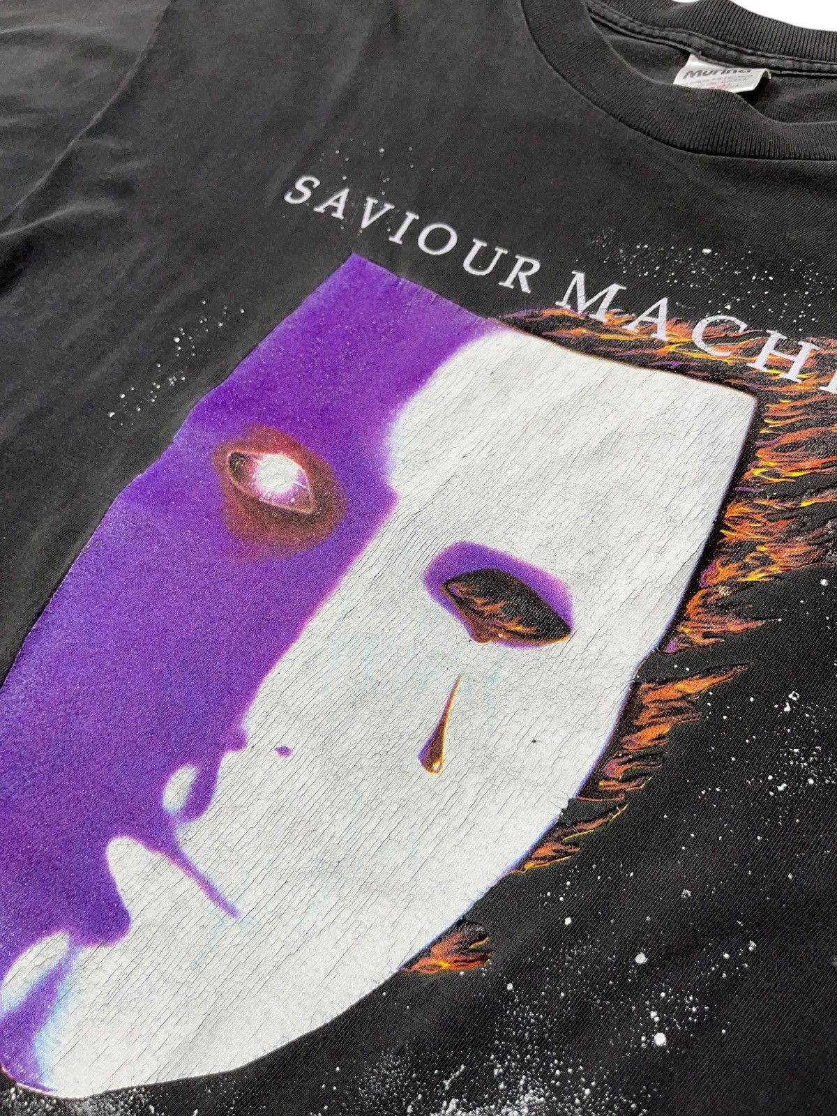 Band Tees × Vintage Vintage 90s Saviour Machine Christian Metal Band T-shirt Size US XL / EU 56 / 4 - 6 Thumbnail