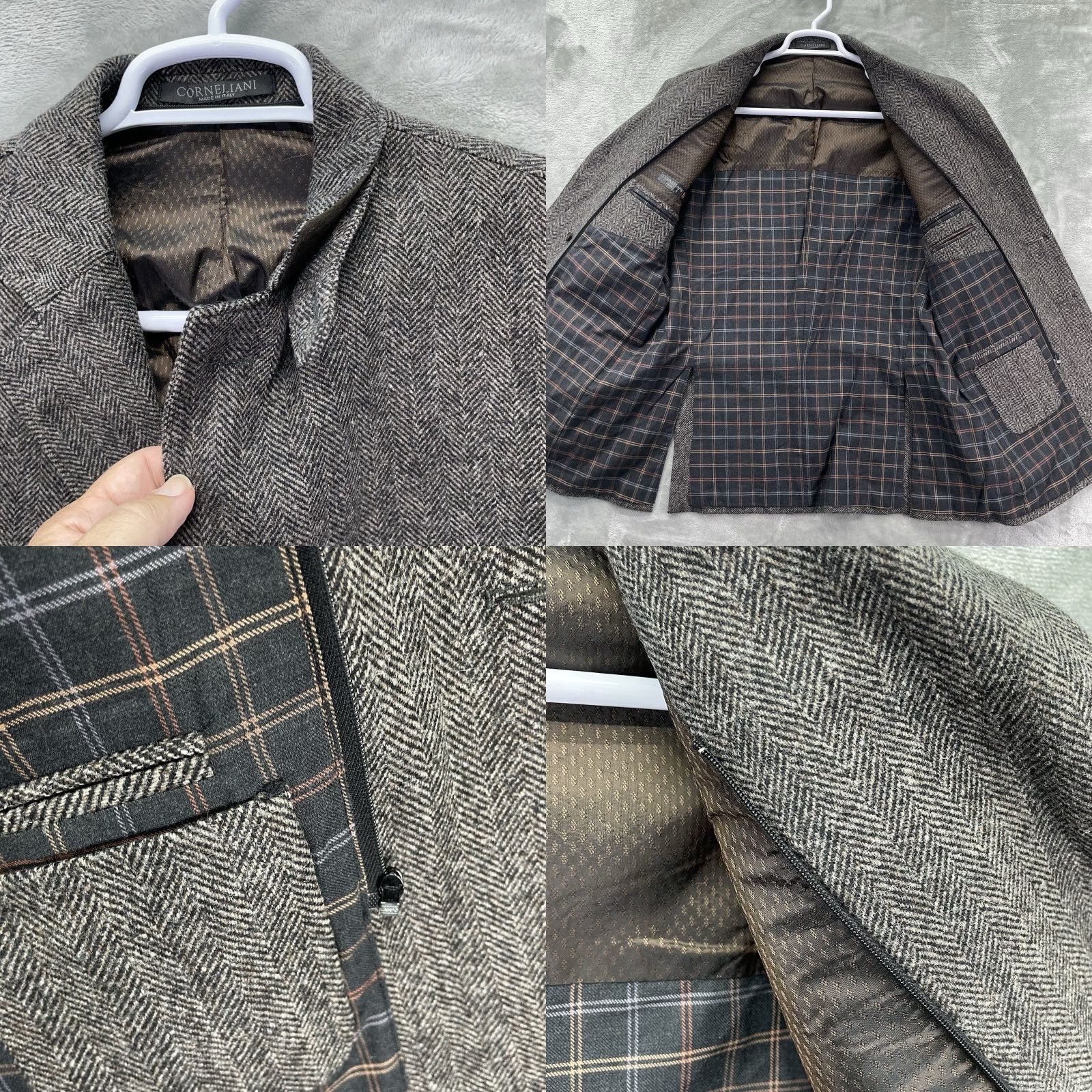 Corneliani Corneliani Blazer Men 50 Jacket Sport Coat Driving Suit ID Size 50R - 11 Thumbnail